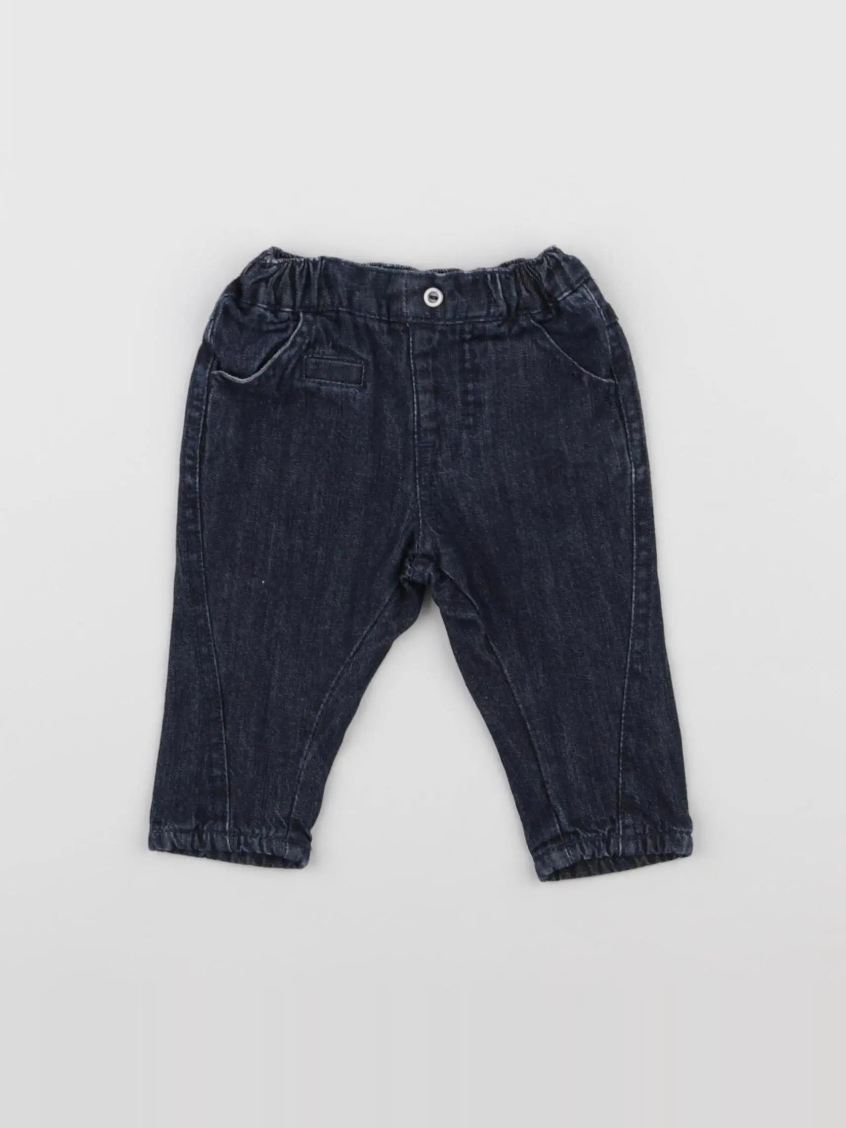 Vertbaudet - jean doublé bleu - 1 mois