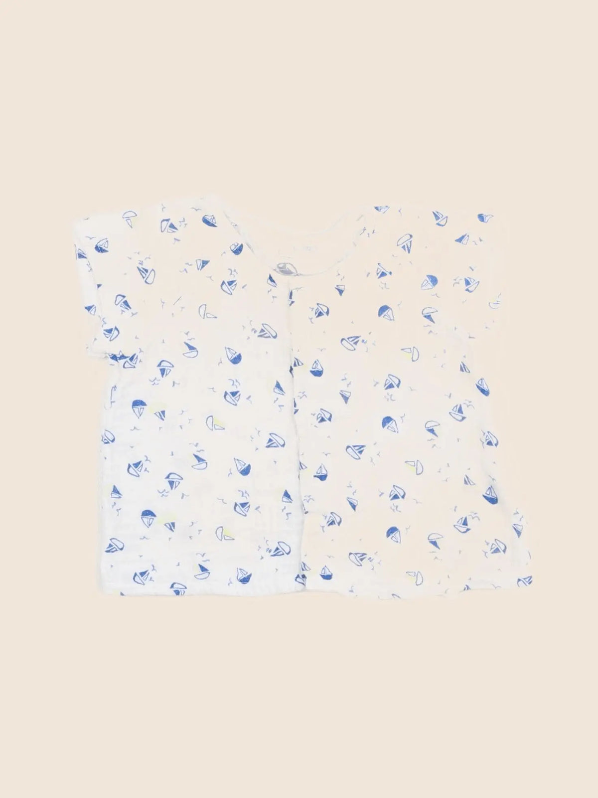 Petit Bateau - chemise bleu - 6 mois