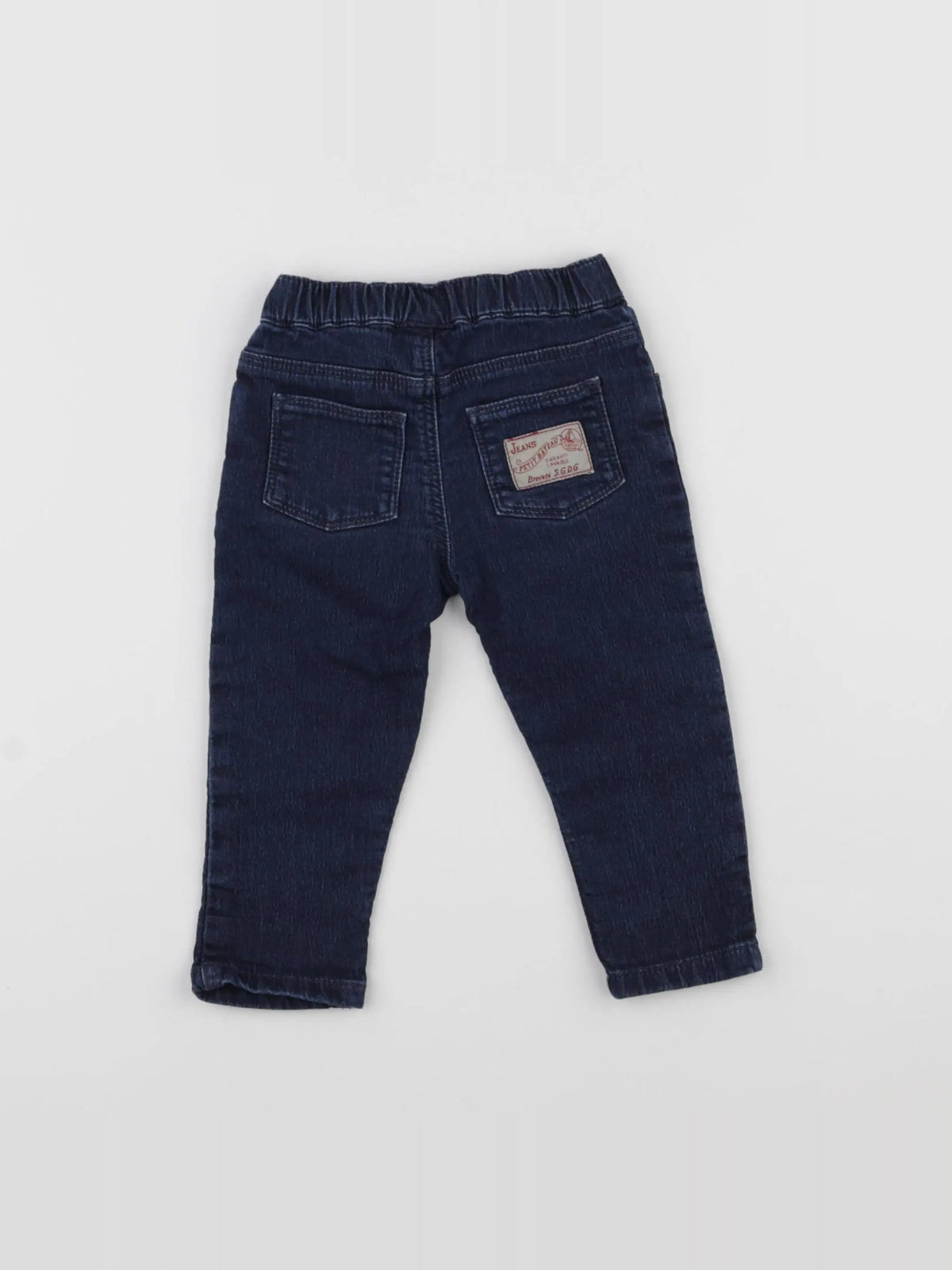 Petit Bateau - pantalon bleu - 12 mois