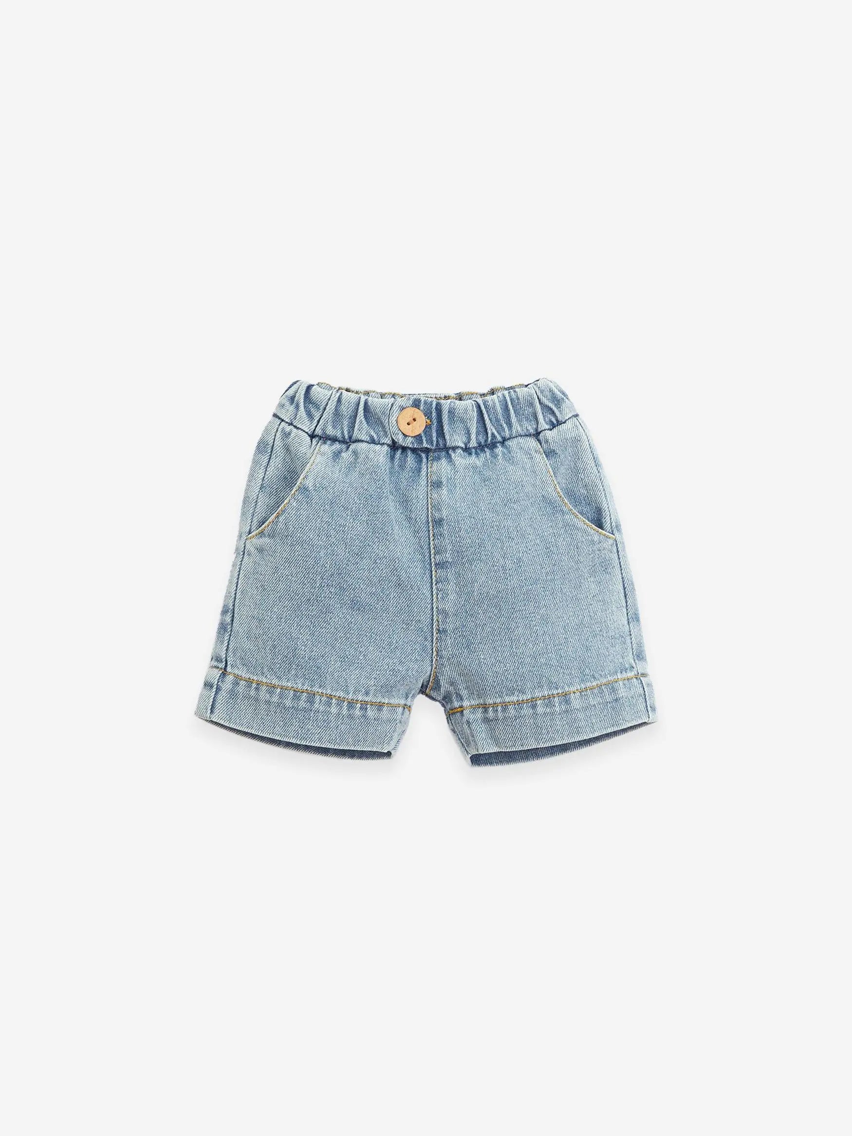 Short Denim bleu clair