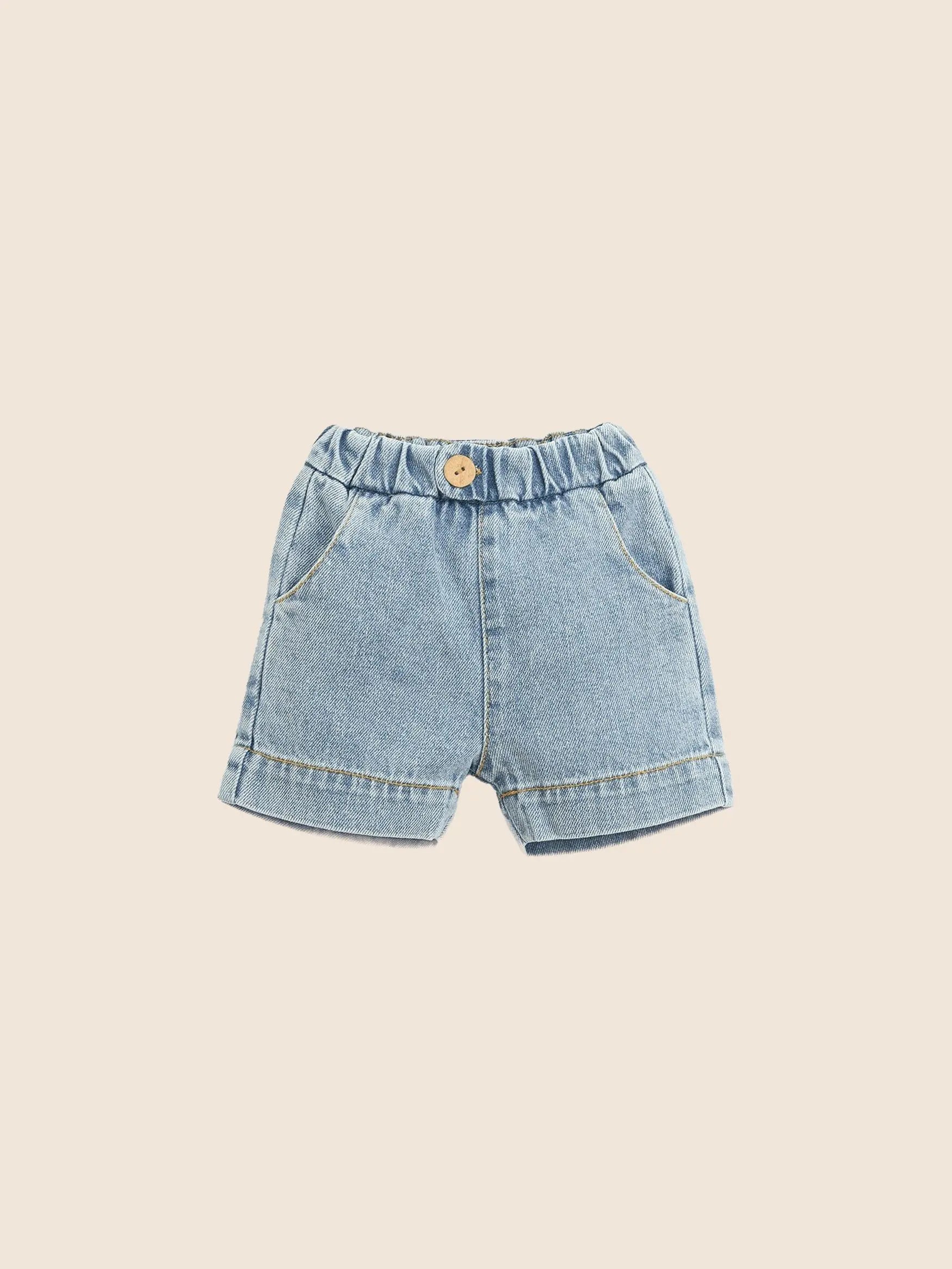 Short Denim bleu clair