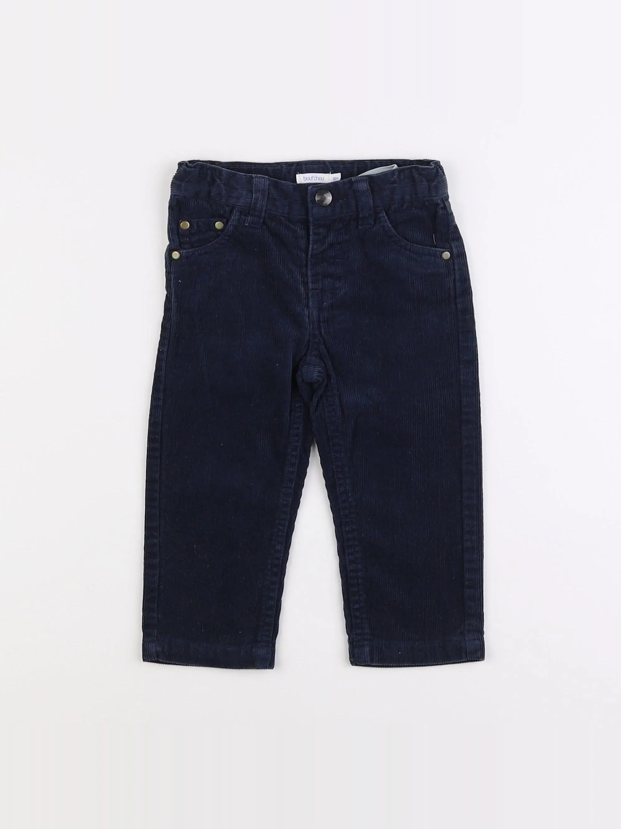 Boutchou - pantalon bleu - 12 mois