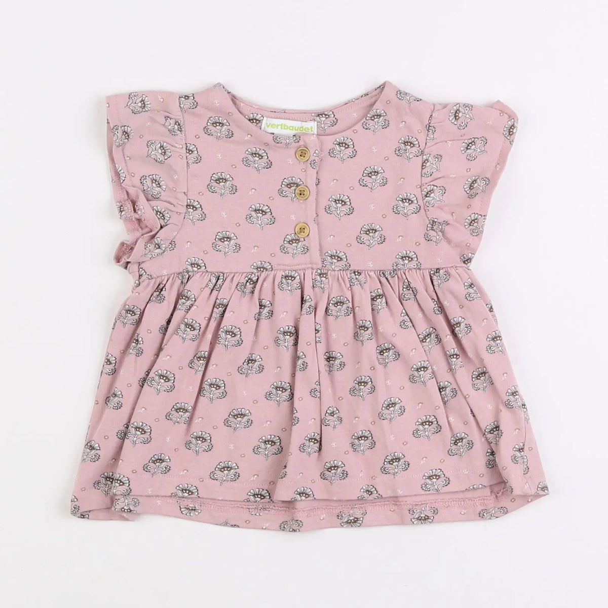 Vertbaudet - tee-shirt rose - 3 mois