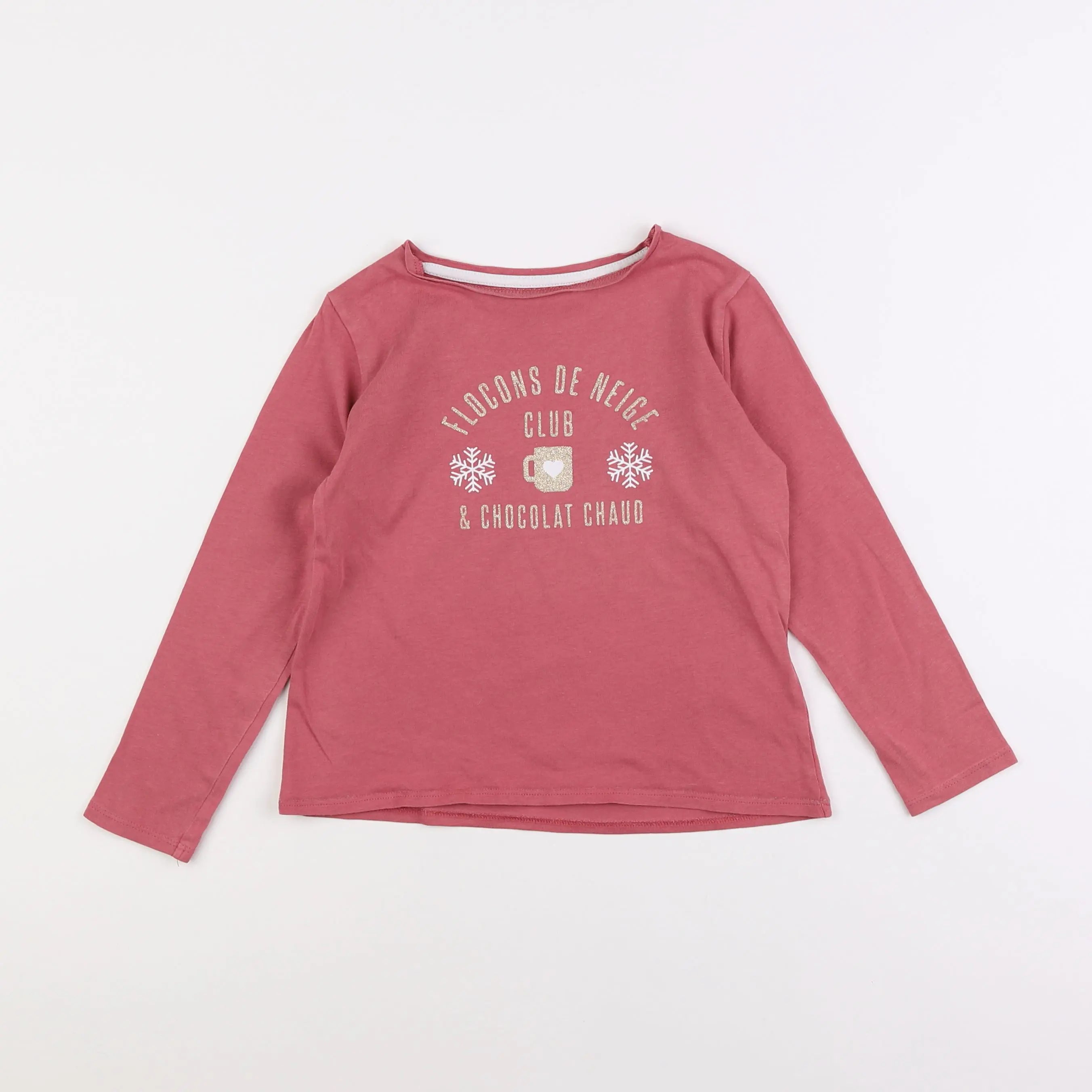 Vertbaudet - tee-shirt rose - 6 ans