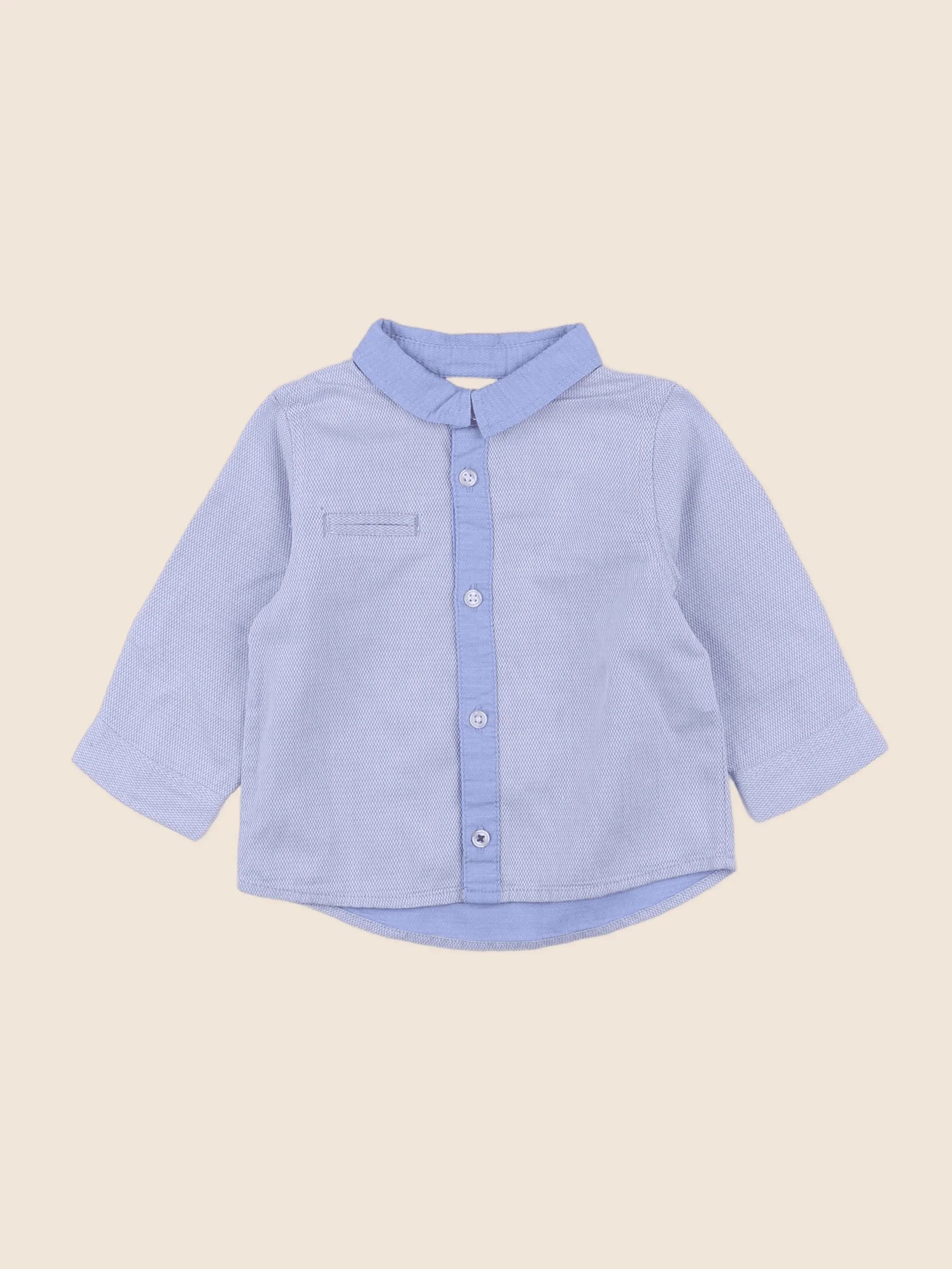Tape à l'oeil - chemise bleu - 12 mois