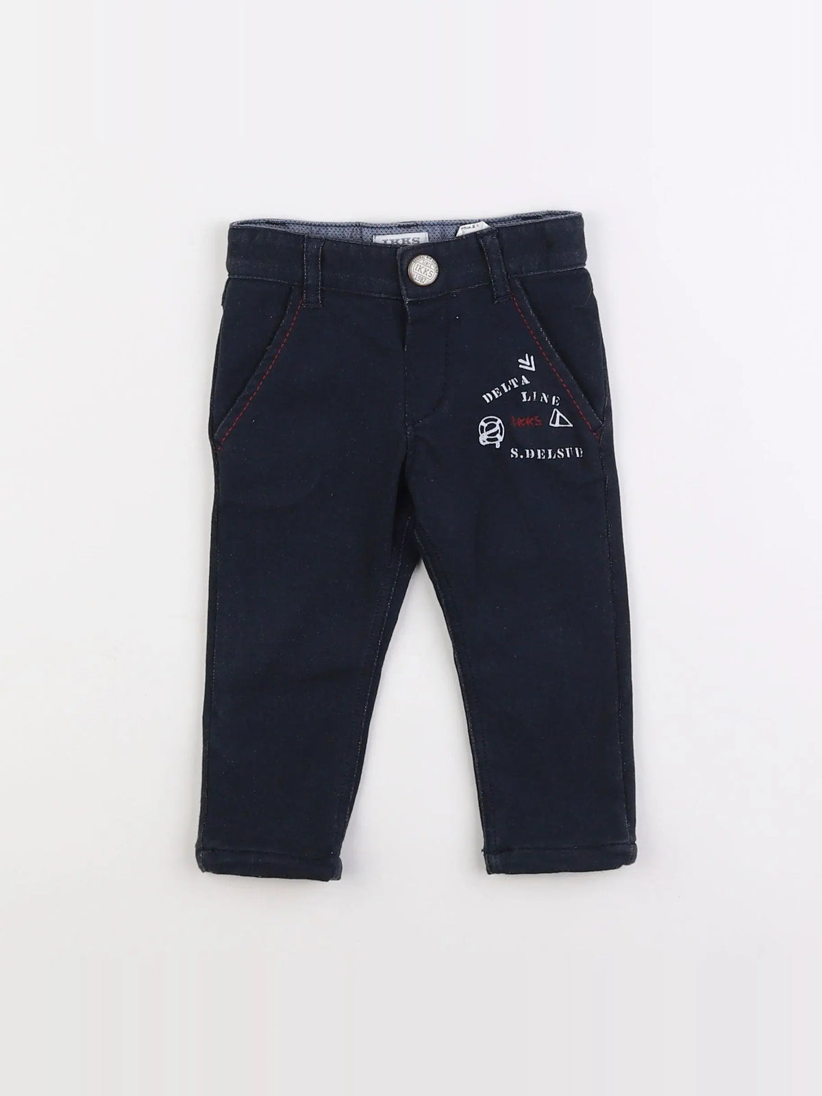IKKS - pantalon bleu - 6 mois