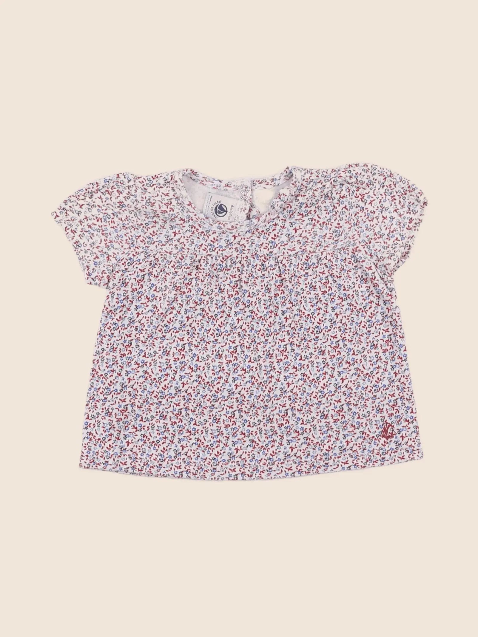 Petit Bateau - tee-shirt multicolore - 6 mois