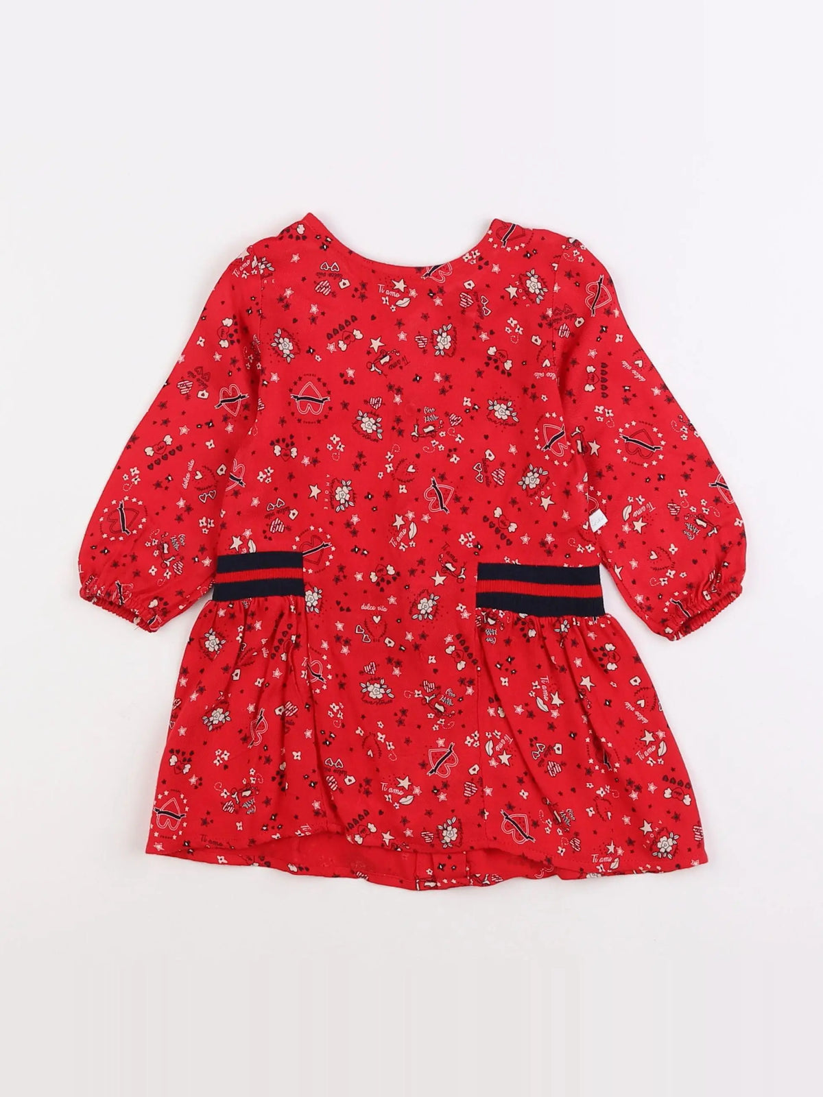 IKKS - robe rouge - 12 mois