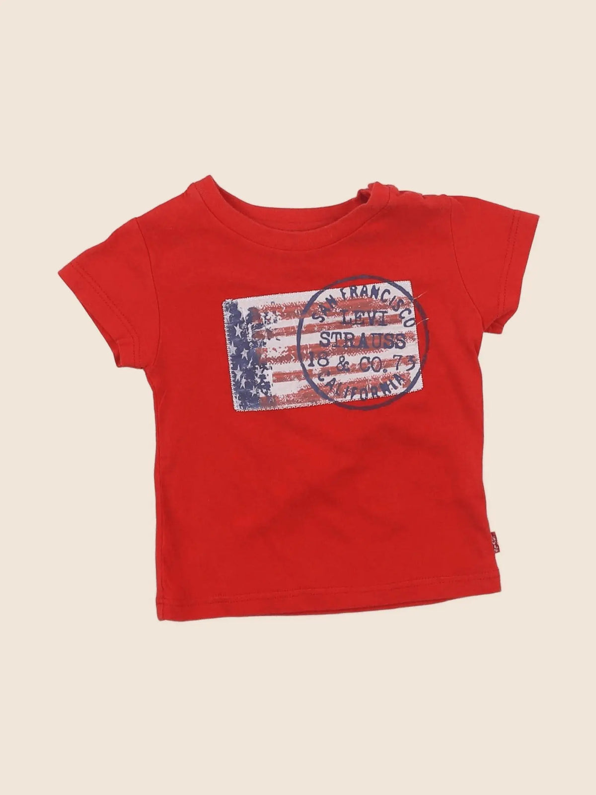 Levi's - tee-shirt rouge - 6 mois