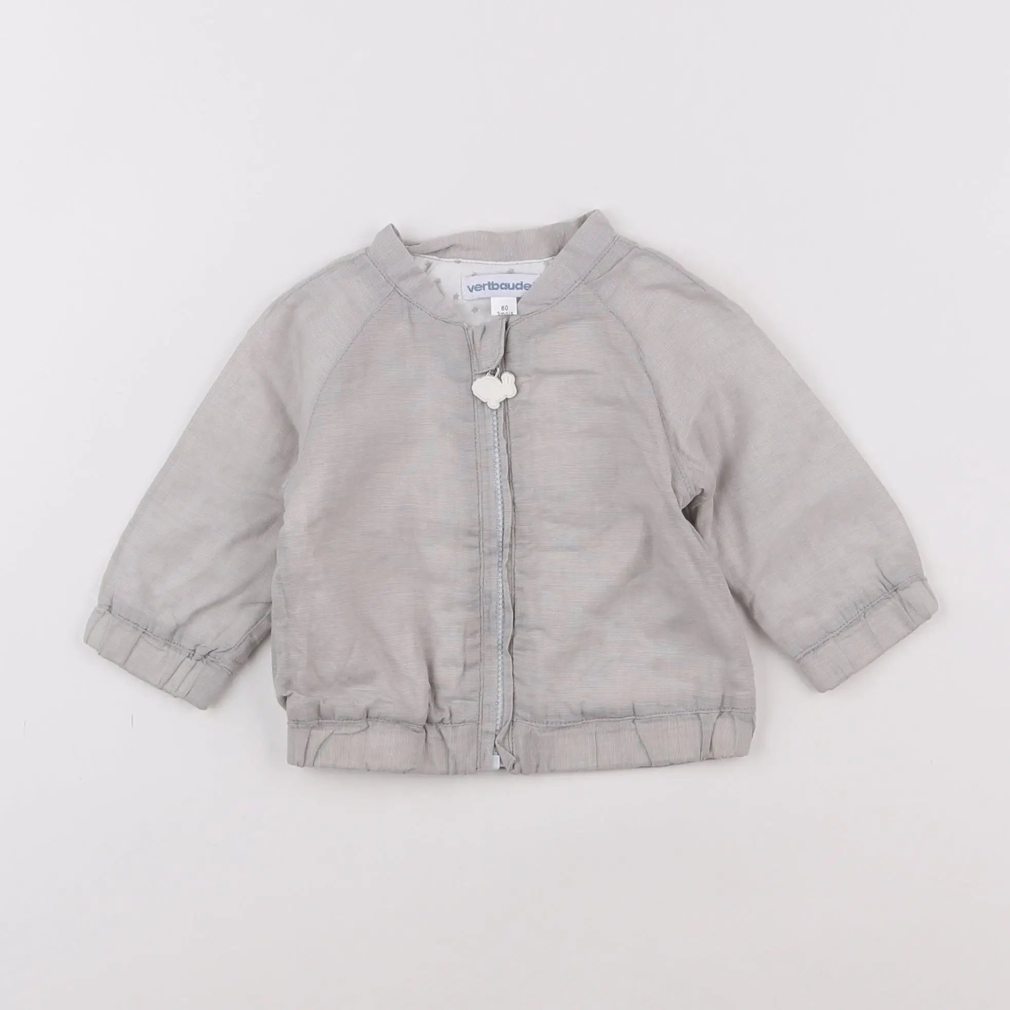 Vertbaudet - veste gris - 3 mois
