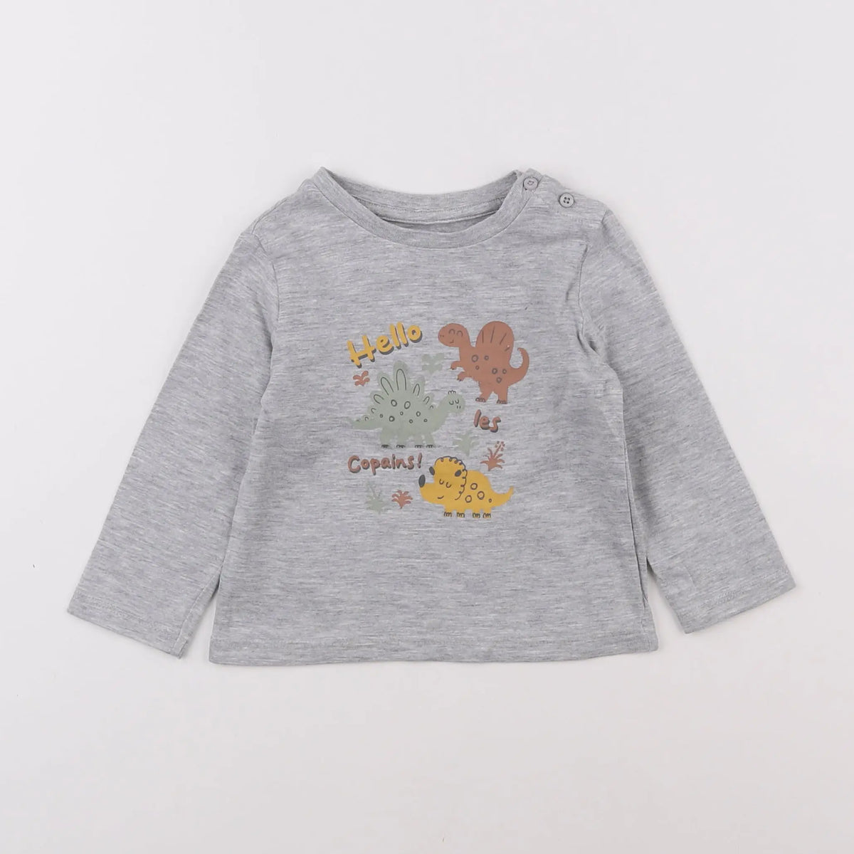 Vertbaudet - tee-shirt gris - 9 mois