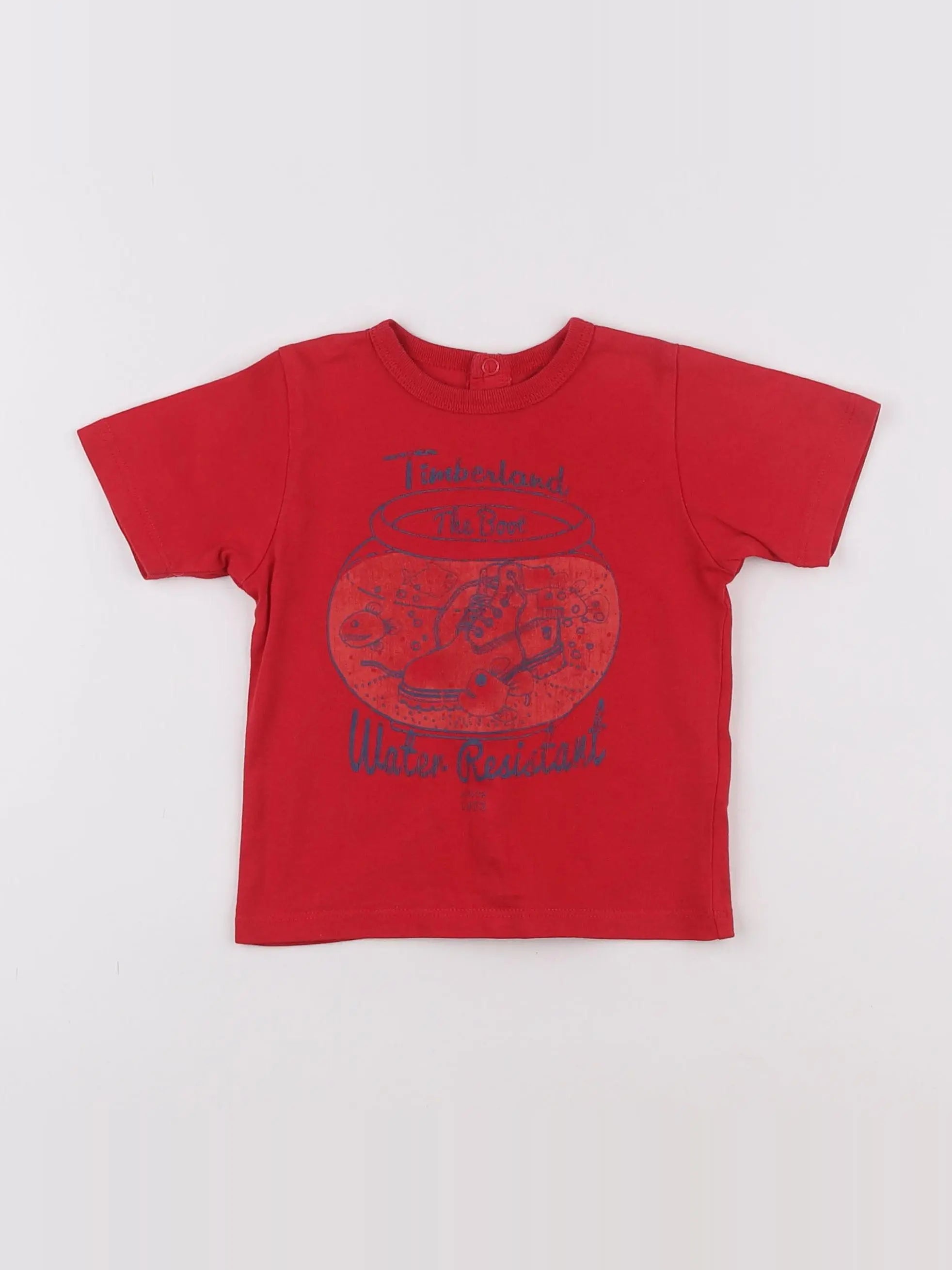 Timberland - tee-shirt rouge - 12 mois