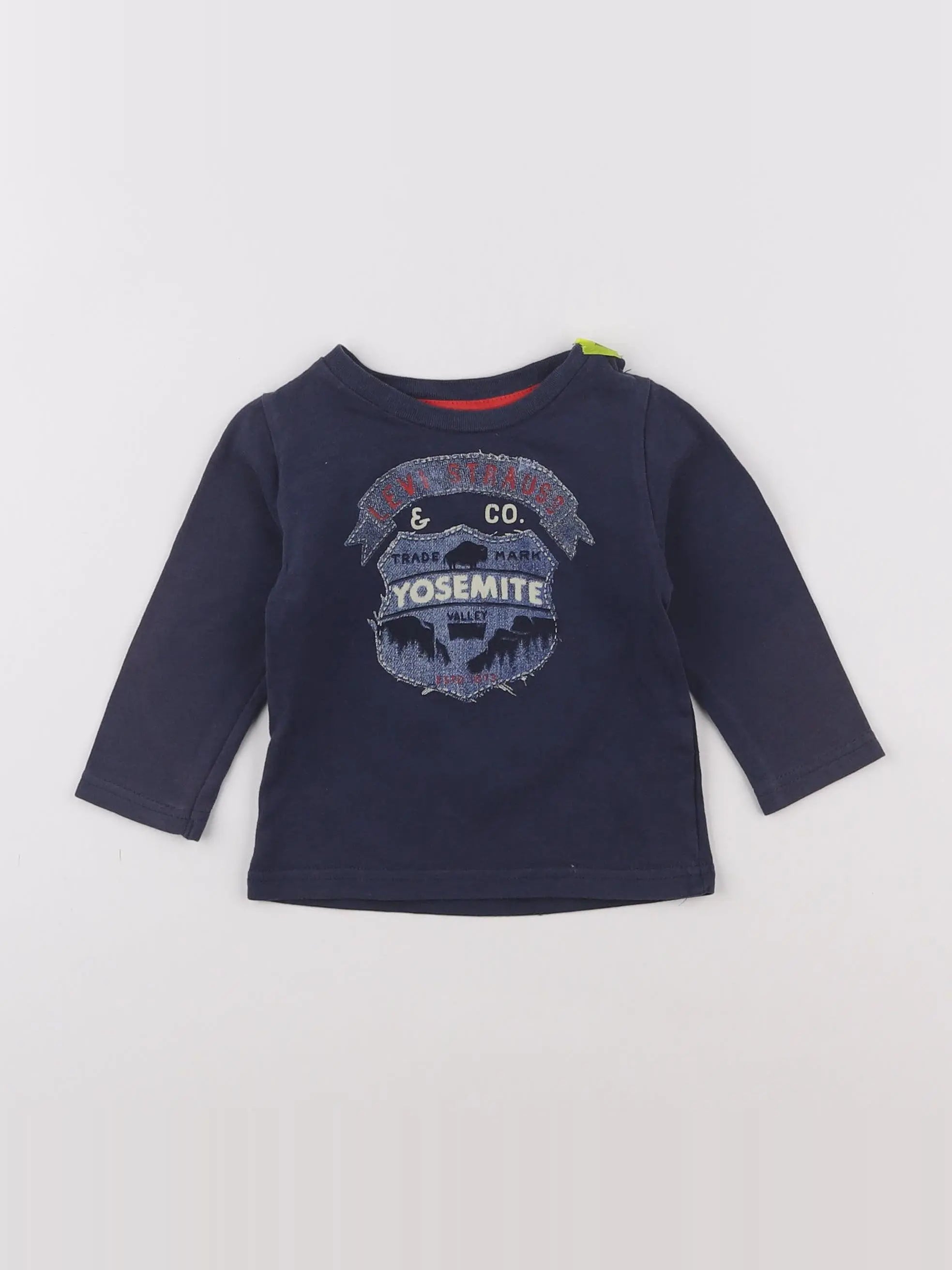 Levi's - tee-shirt bleu - 12 mois