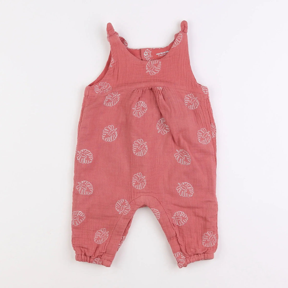 Vertbaudet - combinaison rose - 6 mois