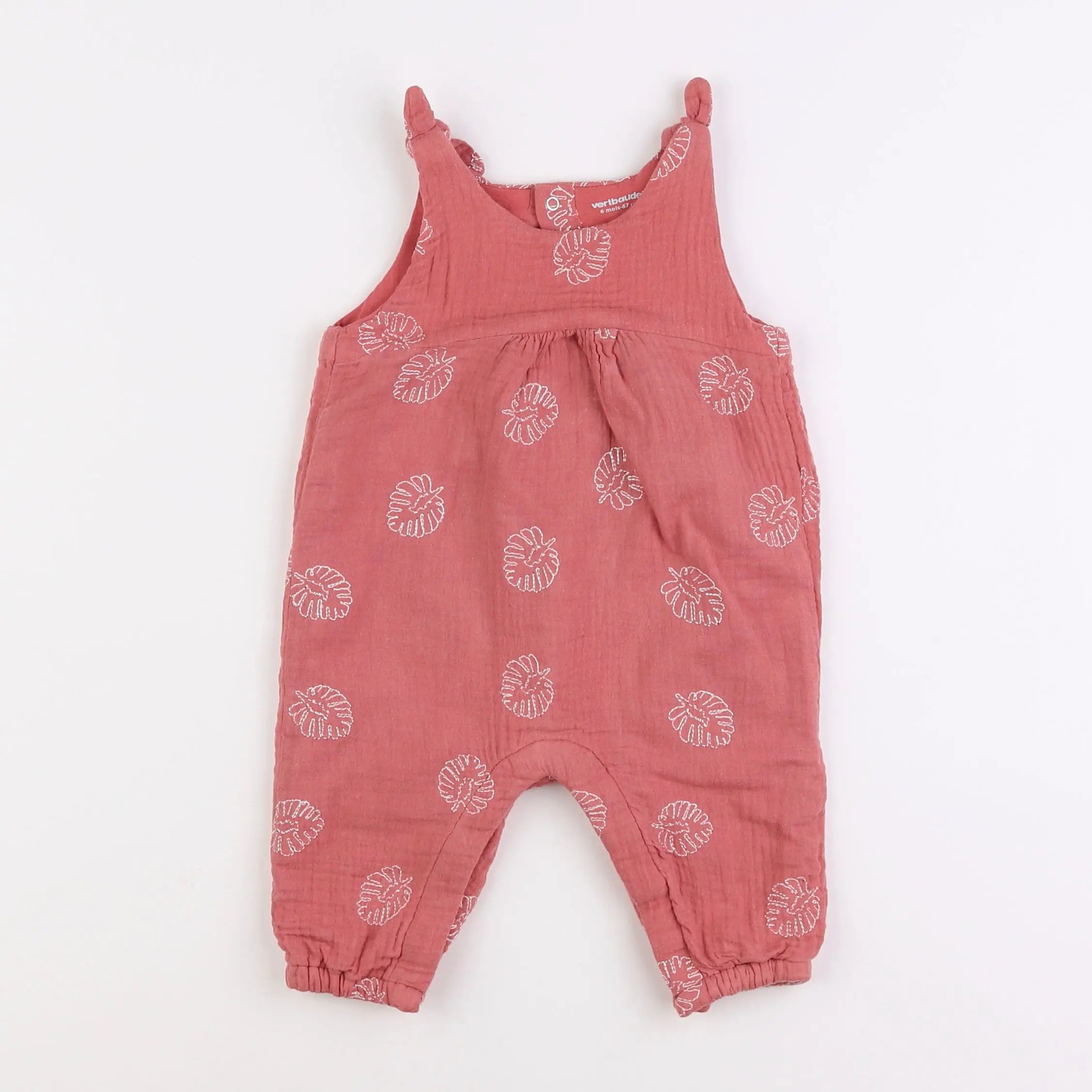 Vertbaudet - combinaison rose - 6 mois