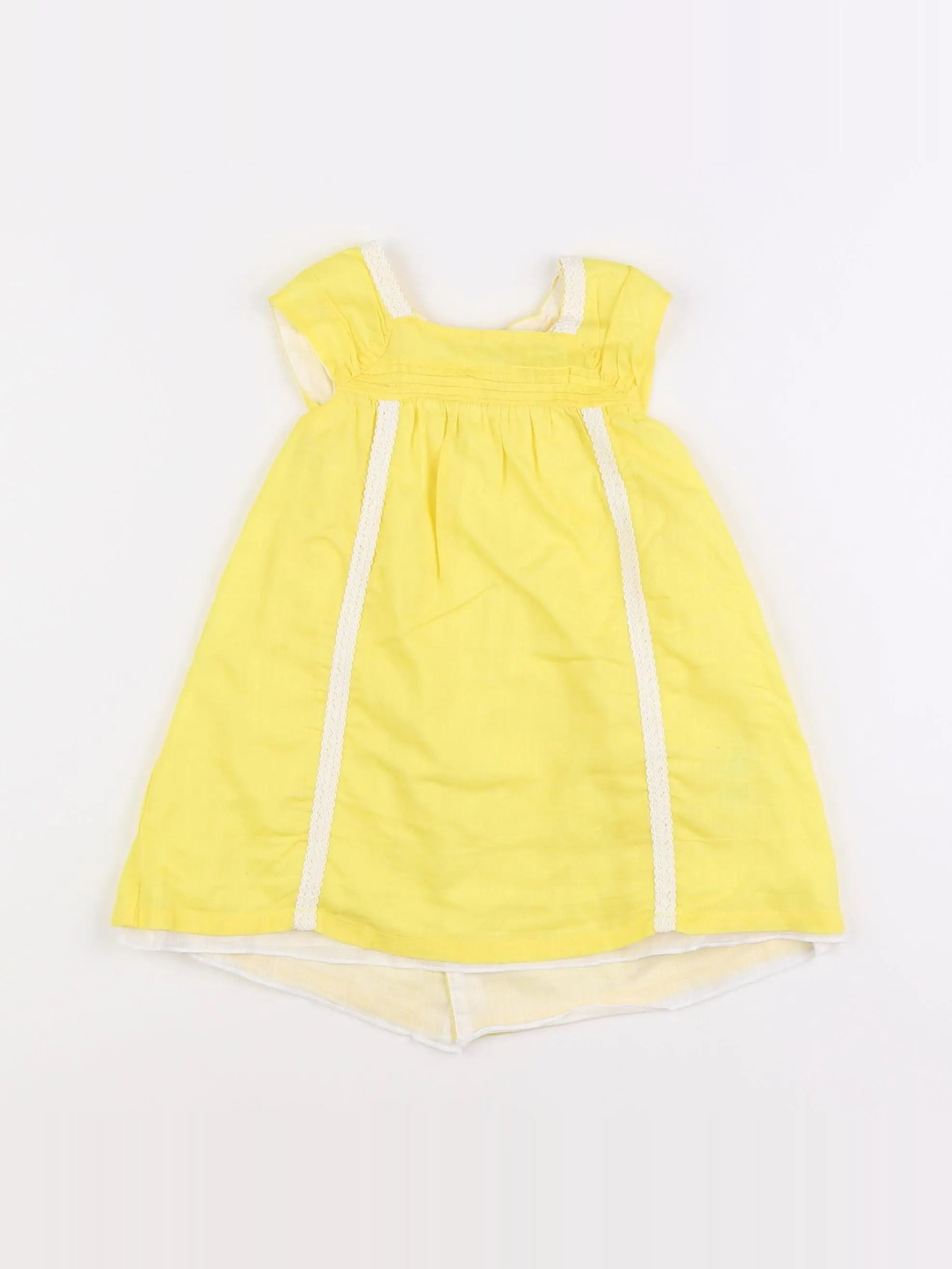 Carrément Beau - robe jaune - 12 mois