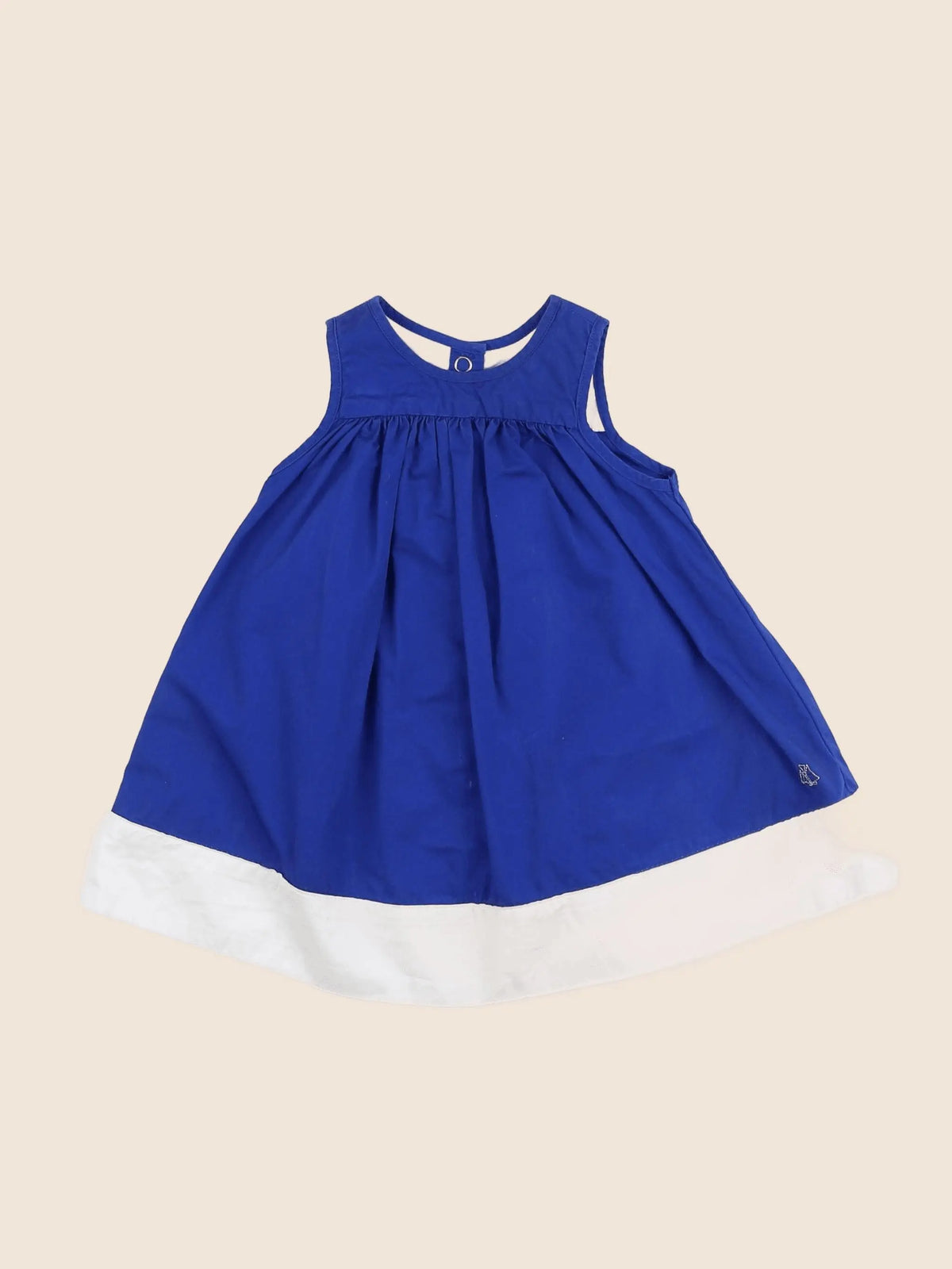 Petit Bateau - robe bleu - 6 mois