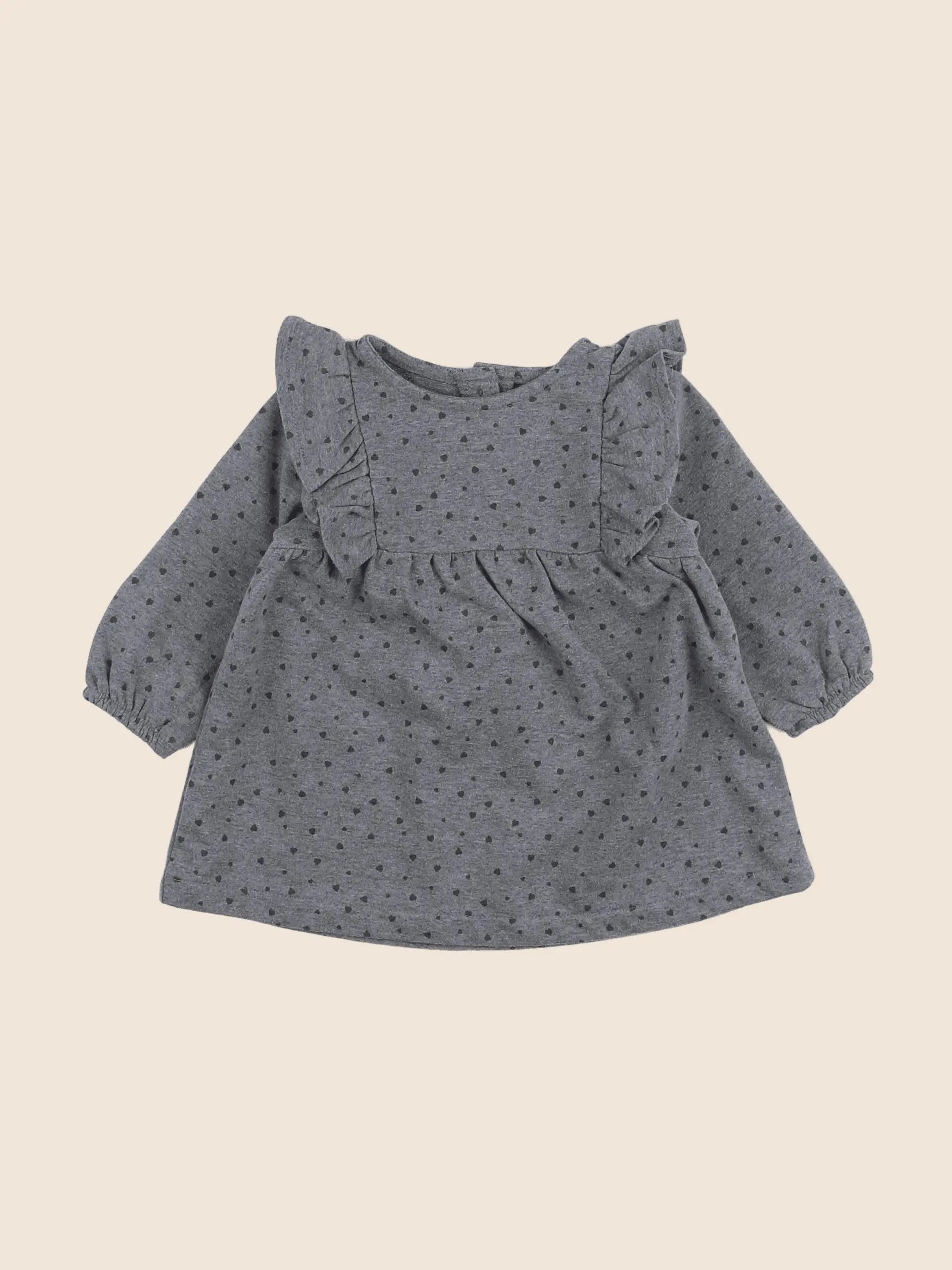 Vertbaudet - robe gris - 9 mois