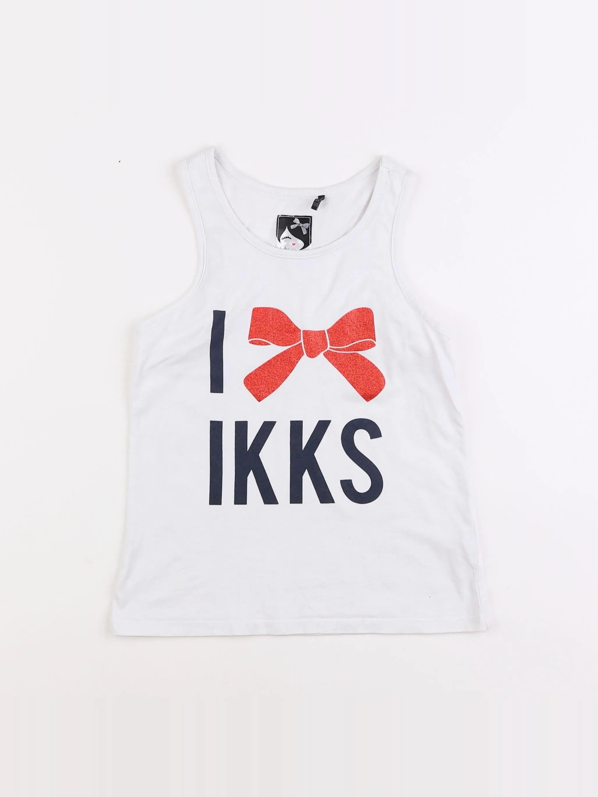IKKS - débardeur blanc - 8 ans