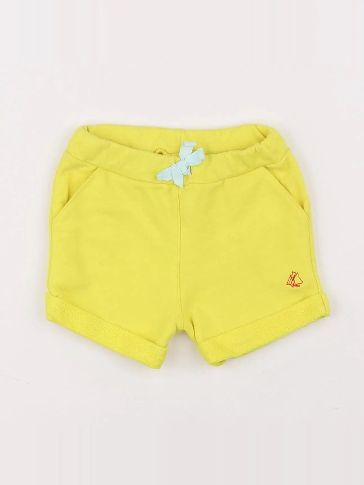 Petit Bateau - short jaune - 6 mois