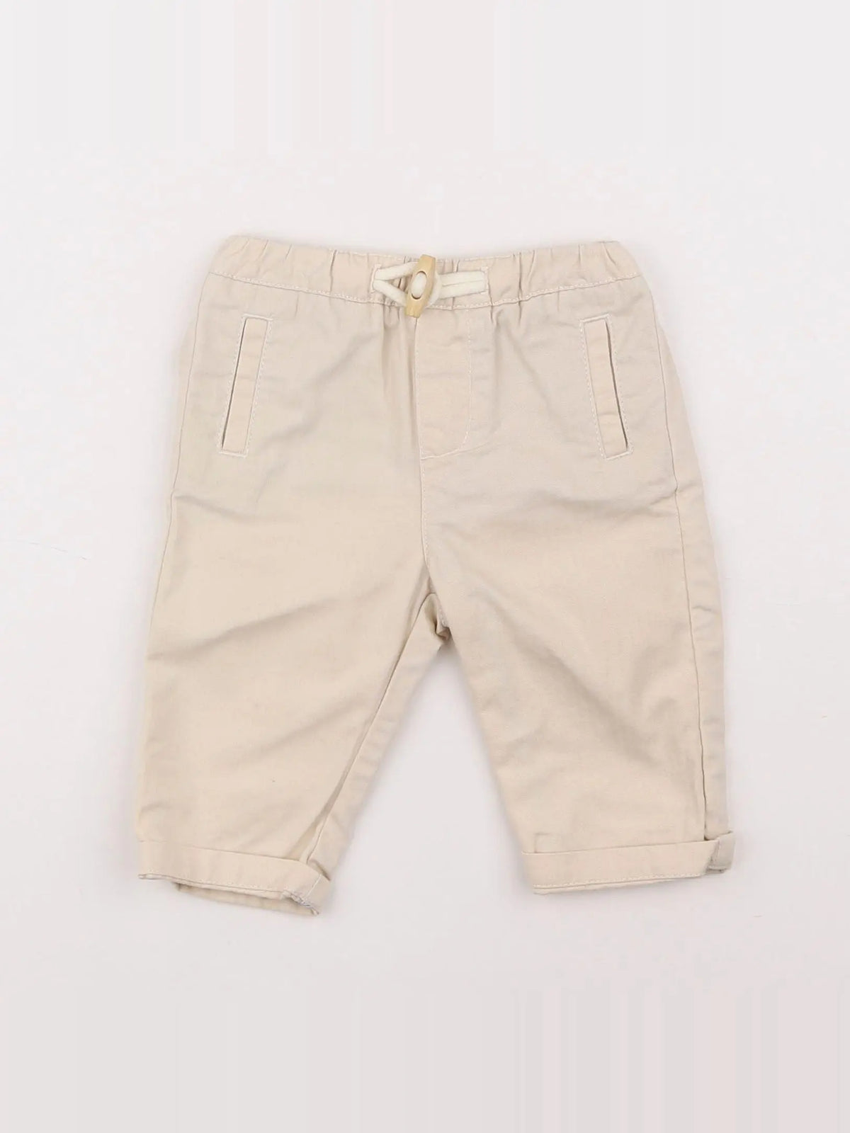 Natalys - pantalon beige - 6 mois