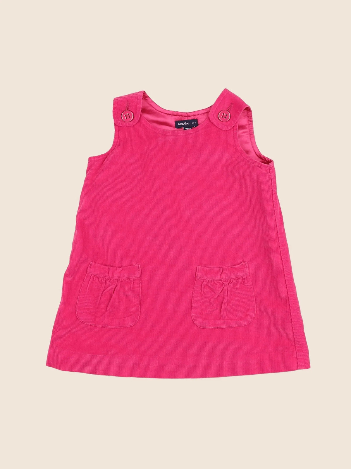 GAP - robe rose - 12/18 mois