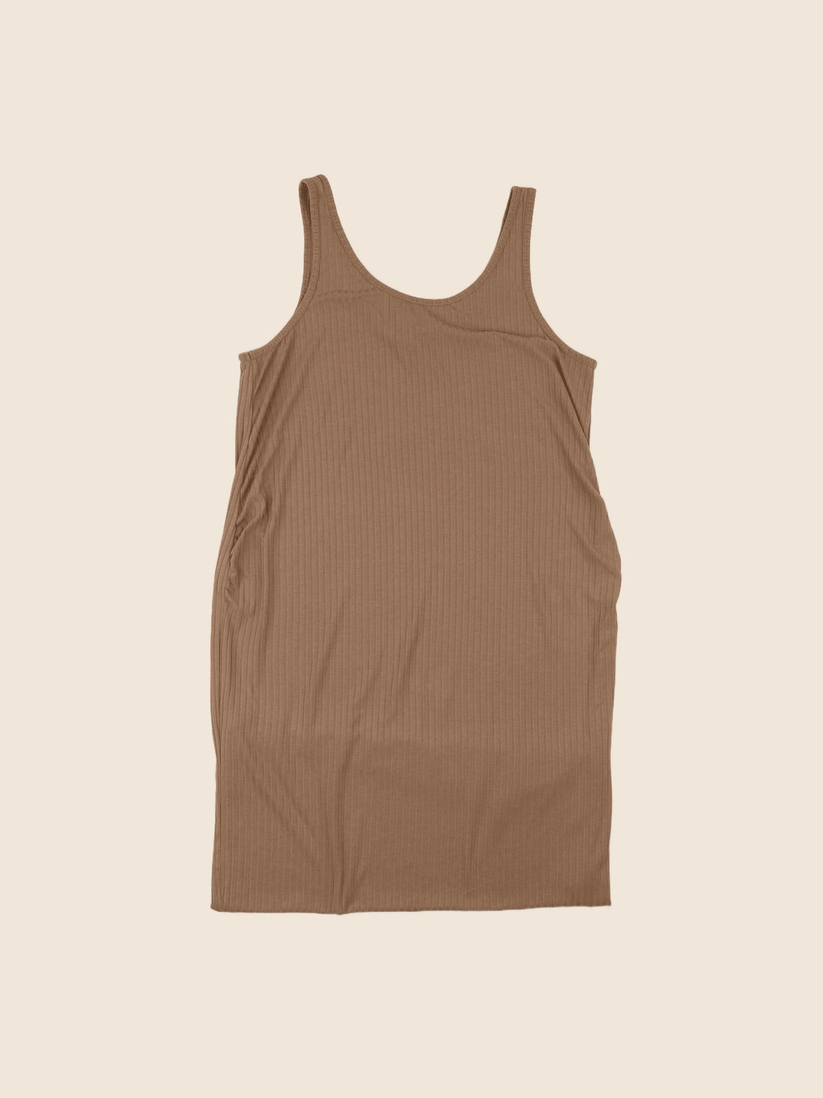 H&M - robe grossesse marron - l