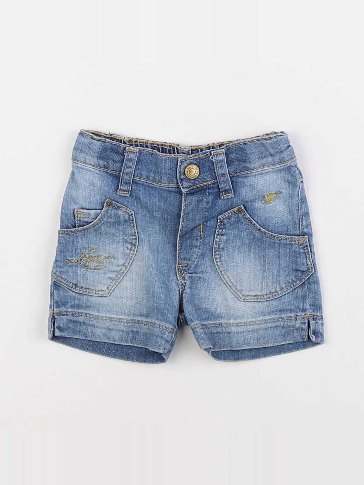 Levi's - short bleu - 12 mois