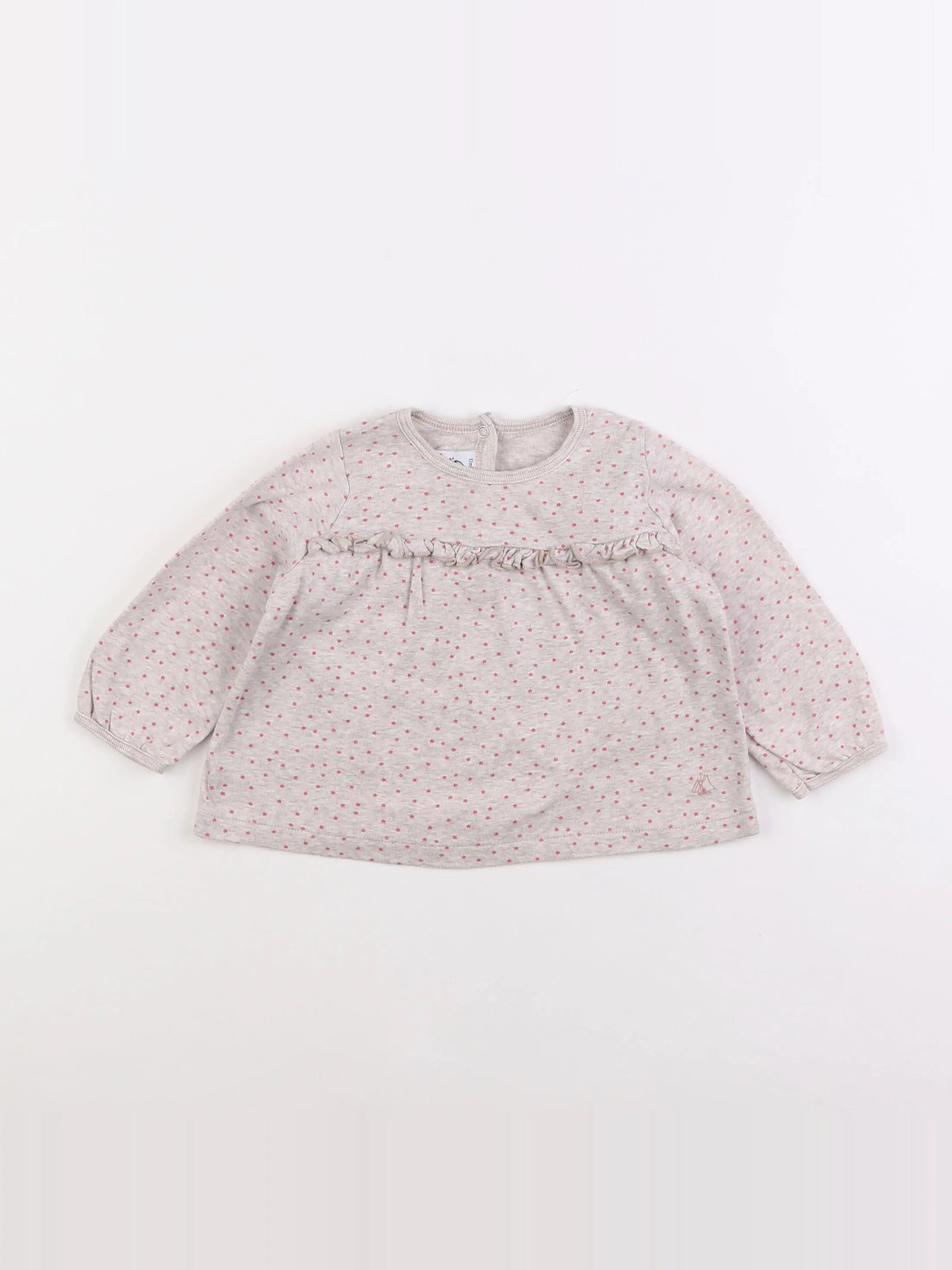Petit Bateau - tee-shirt beige - 12 mois