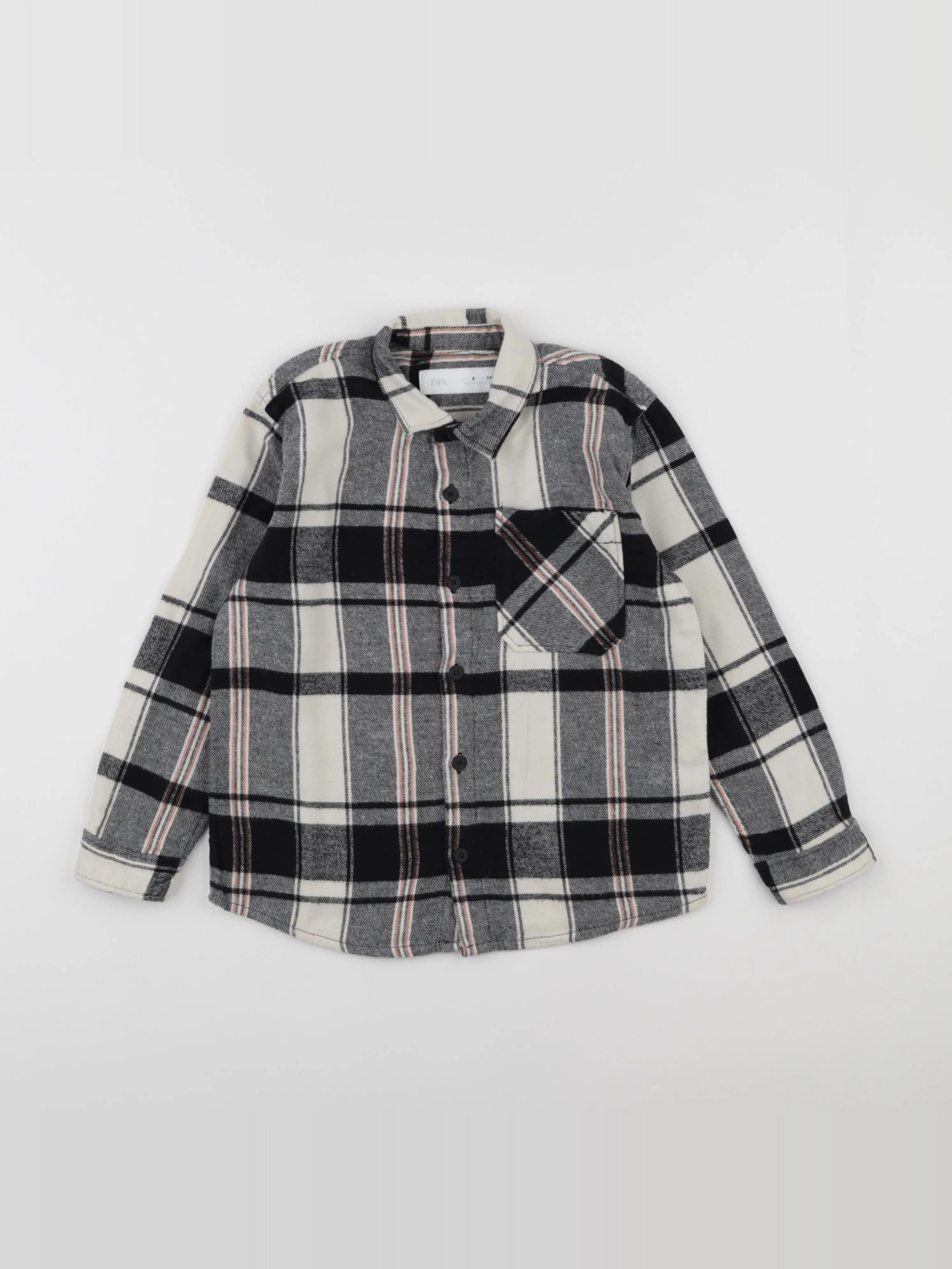 Zara - chemise noir, beige - 6 ans