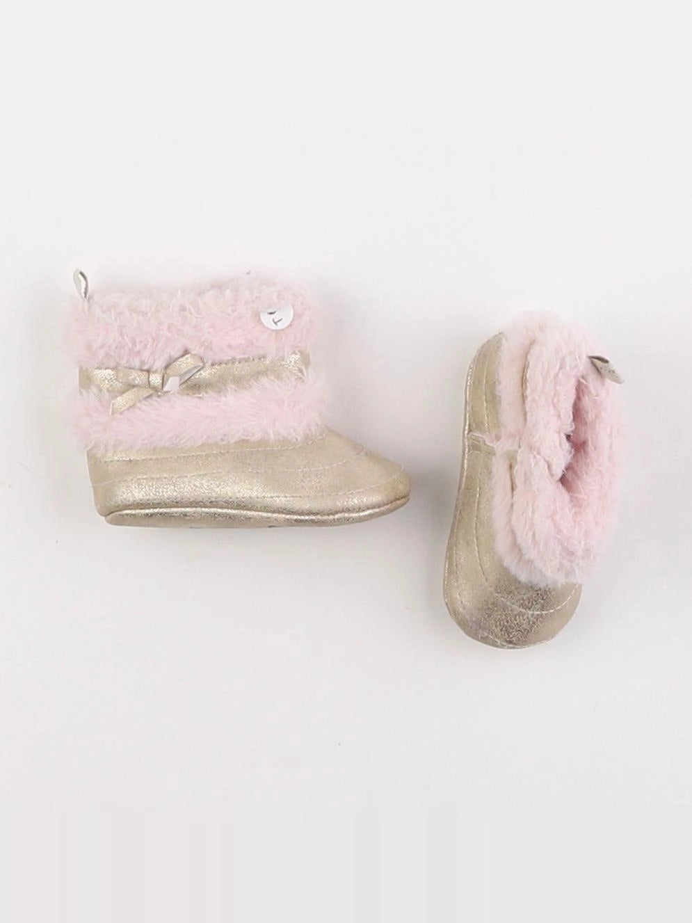 IKKS - chaussons or, rose - pointure 19/20