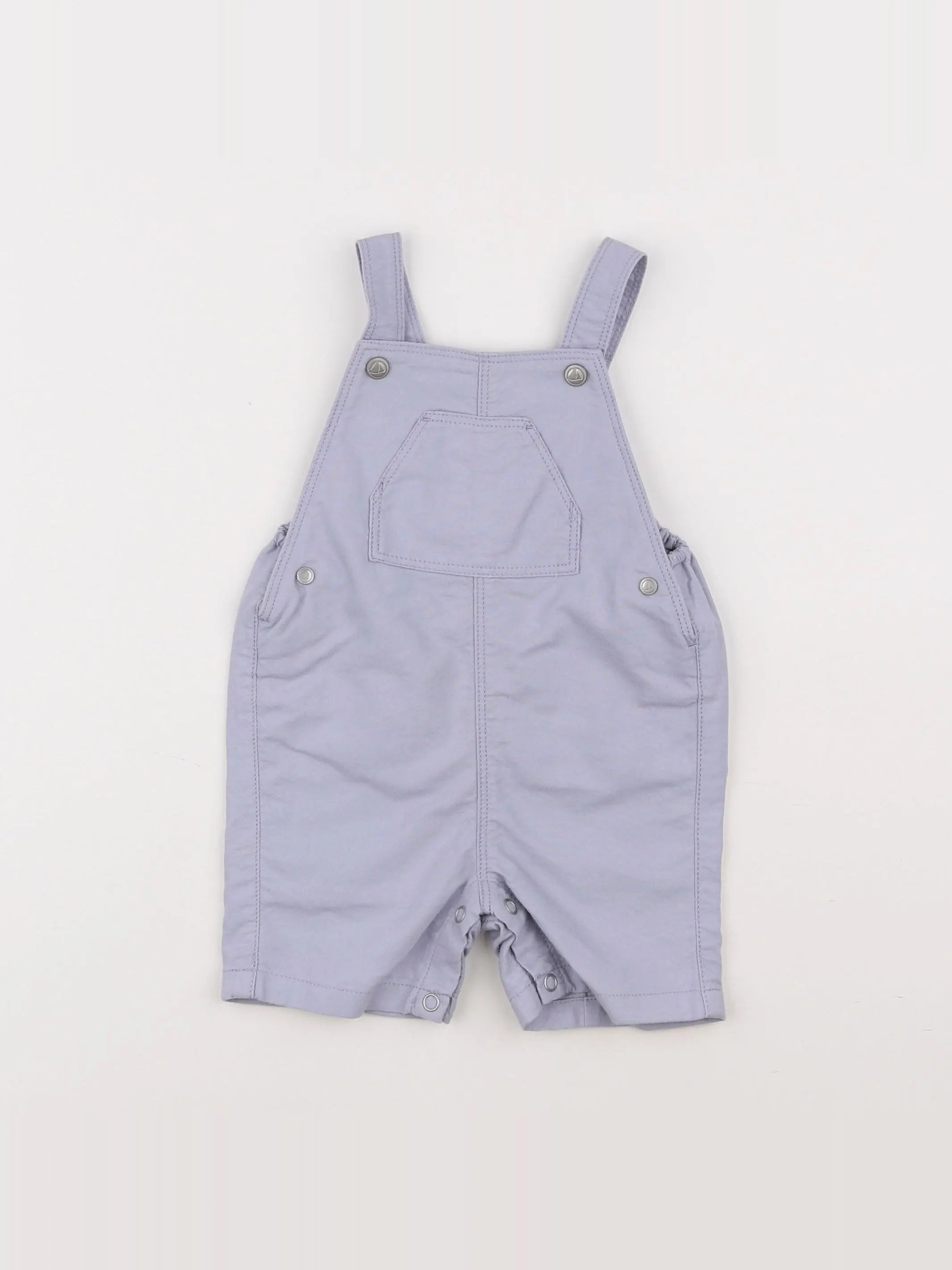 Petit Bateau - salopette gris - 6 mois