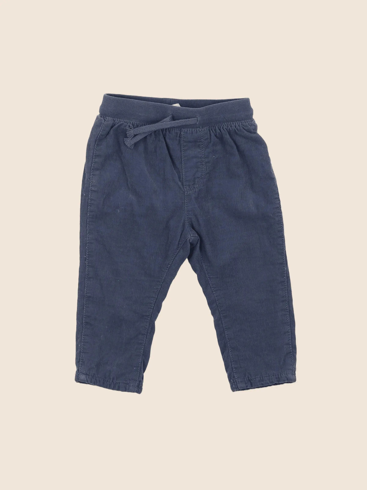 H&M - pantalon bleu - 6/9 mois