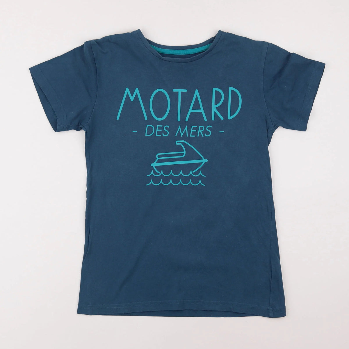 Vertbaudet - tee-shirt bleu - 12 ans