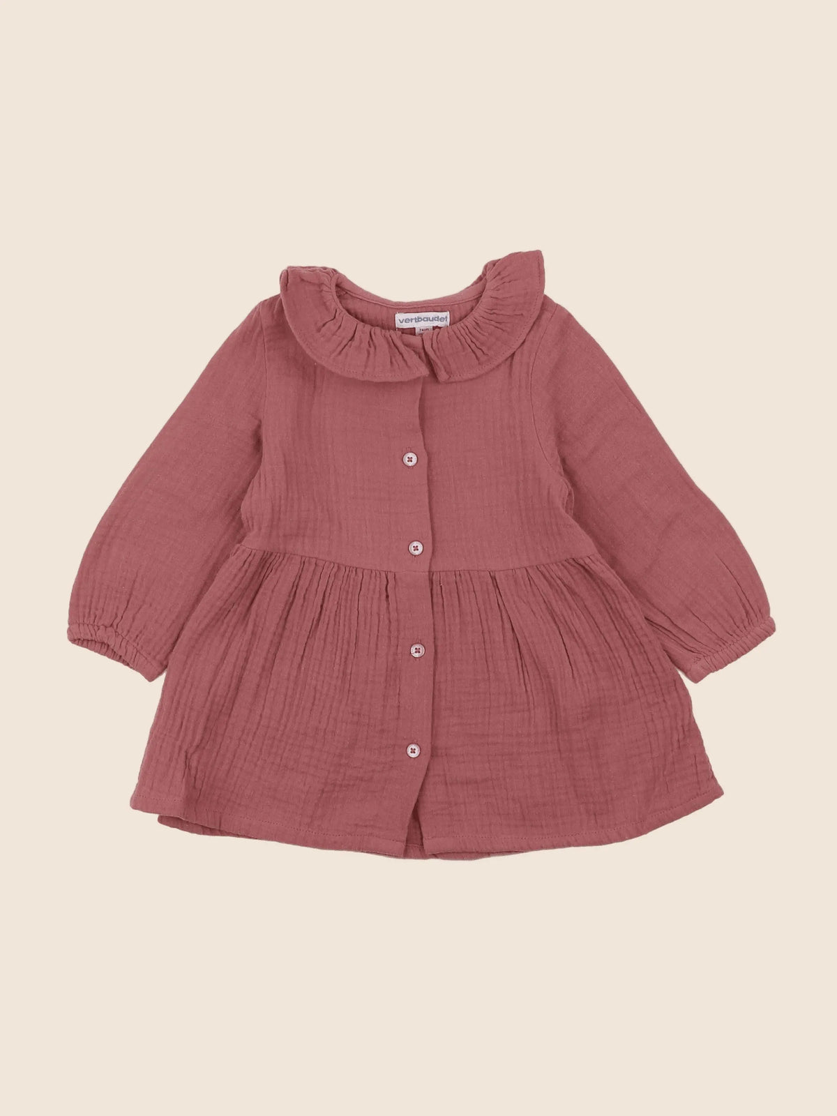 Vertbaudet - robe rose - 12 mois