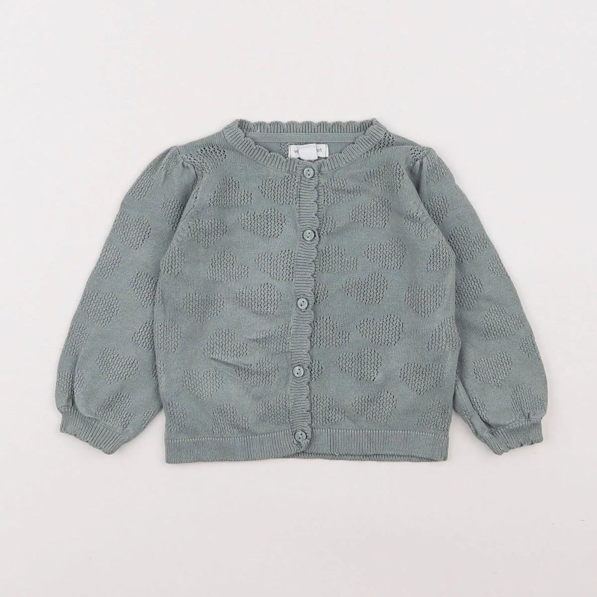 Vertbaudet - gilet vert - 6 mois