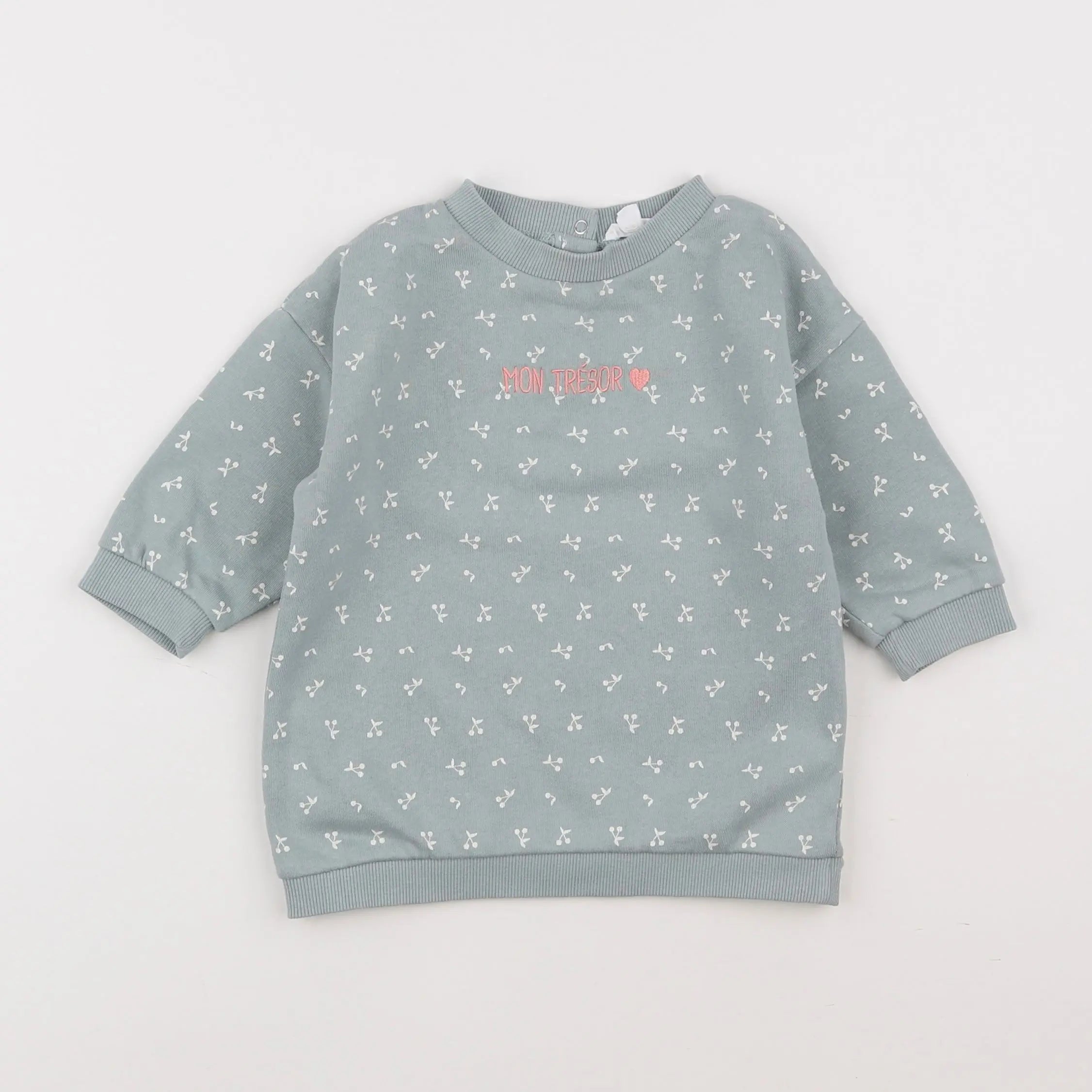 Vertbaudet - robe vert - 12 mois