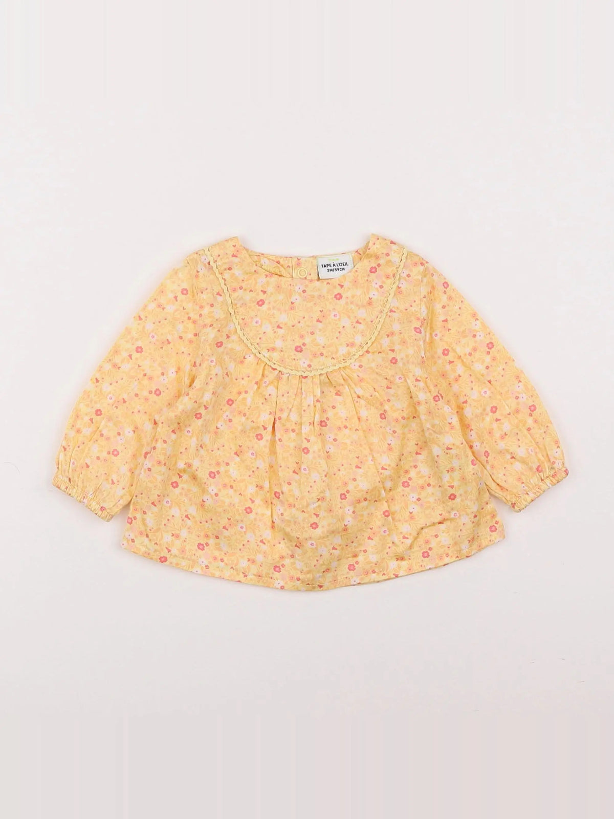 Tape à l'oeil - blouse jaune - 3 mois