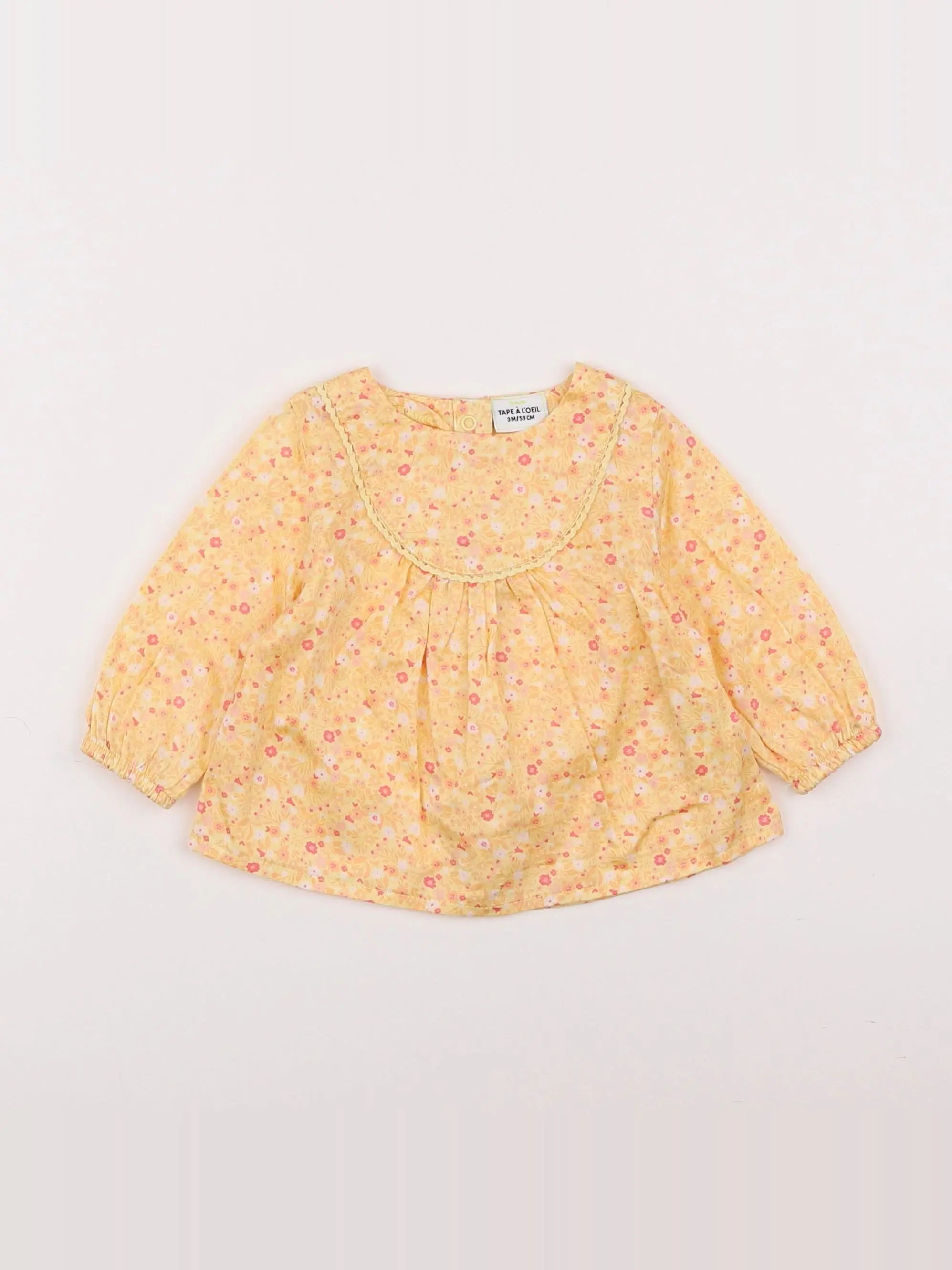 Tape à l'oeil - blouse jaune - 3 mois