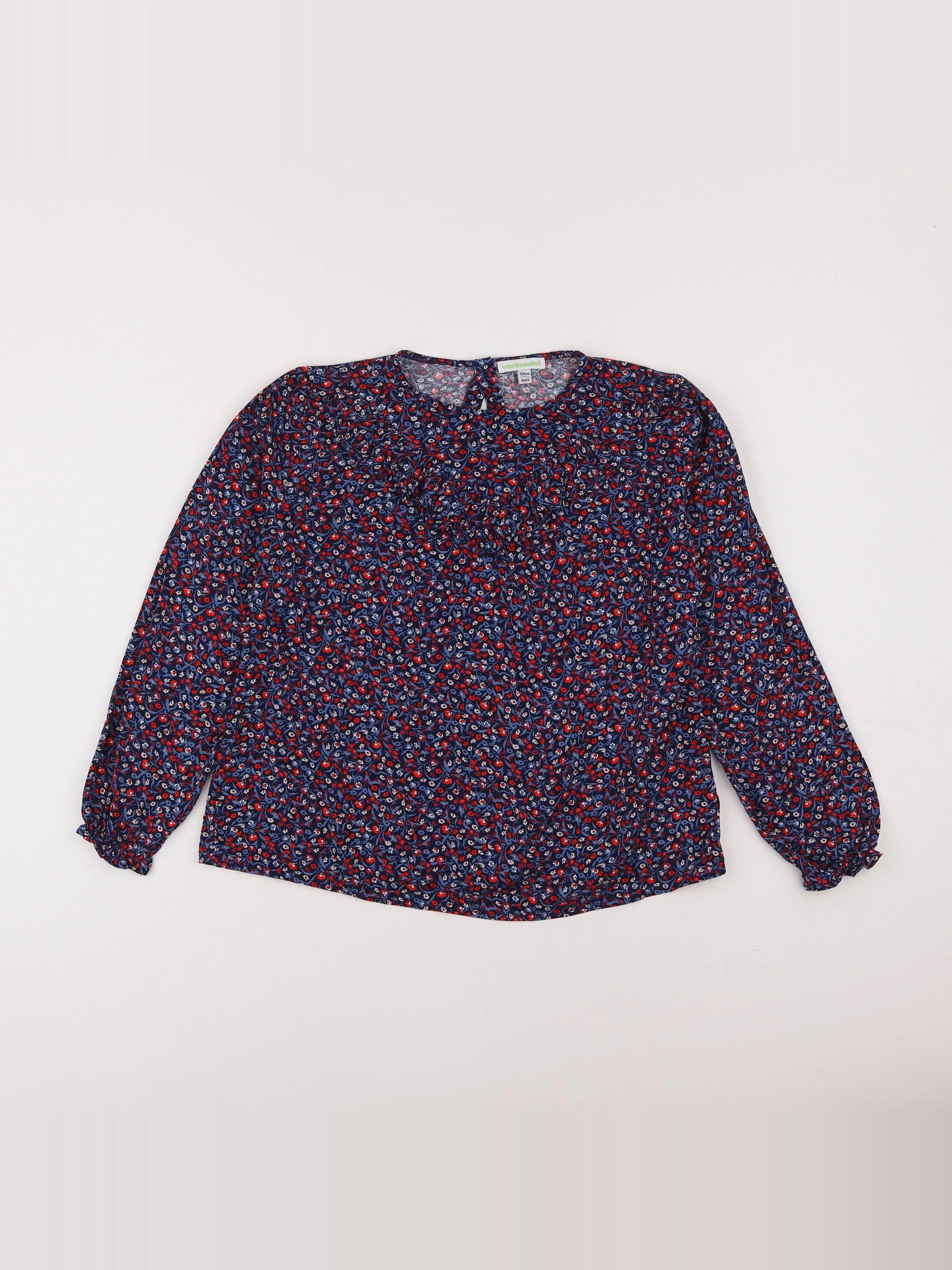 Vertbaudet - blouse bleu - 8 ans