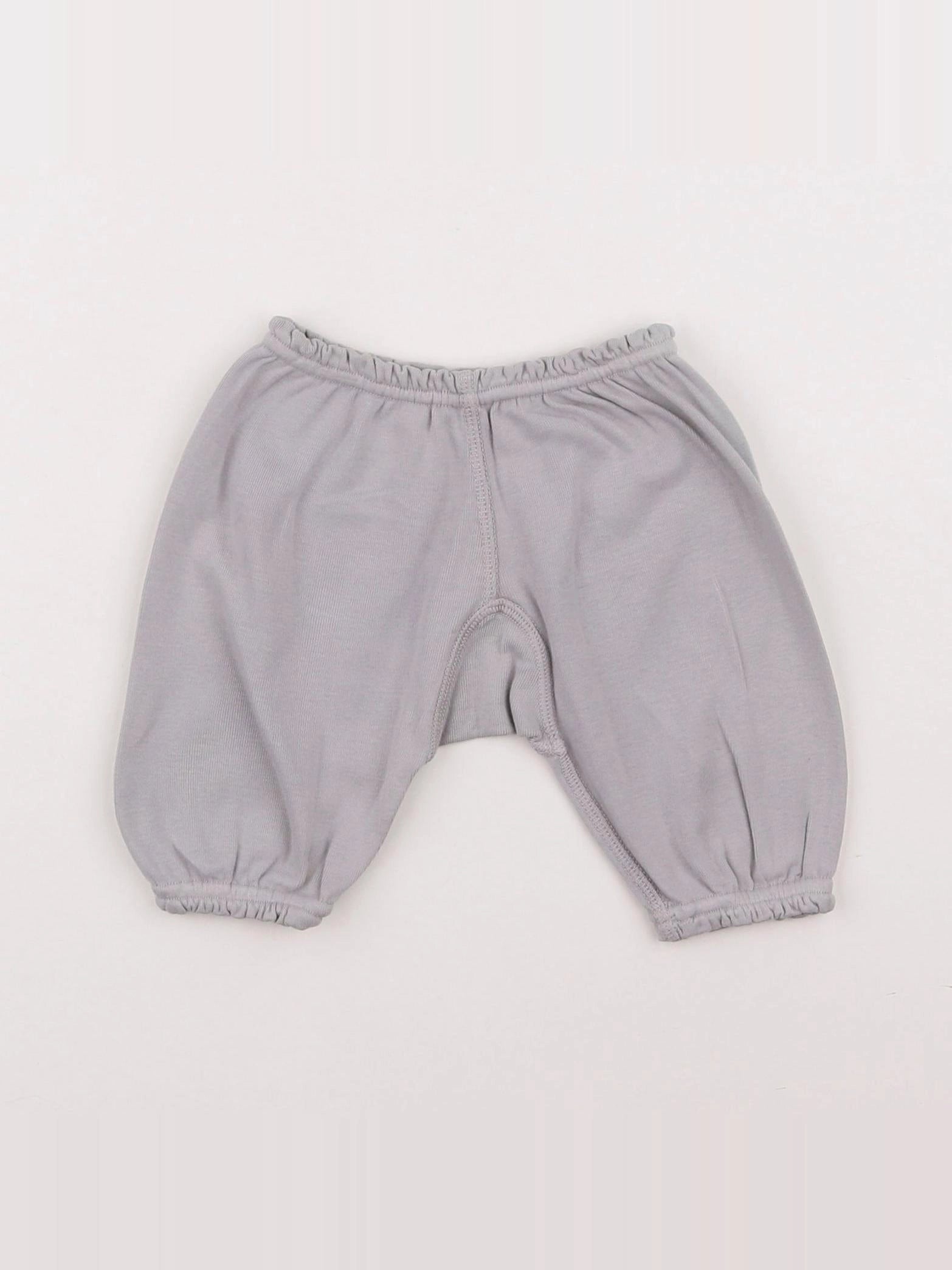 Bonton - sarouel gris - 3/6 mois