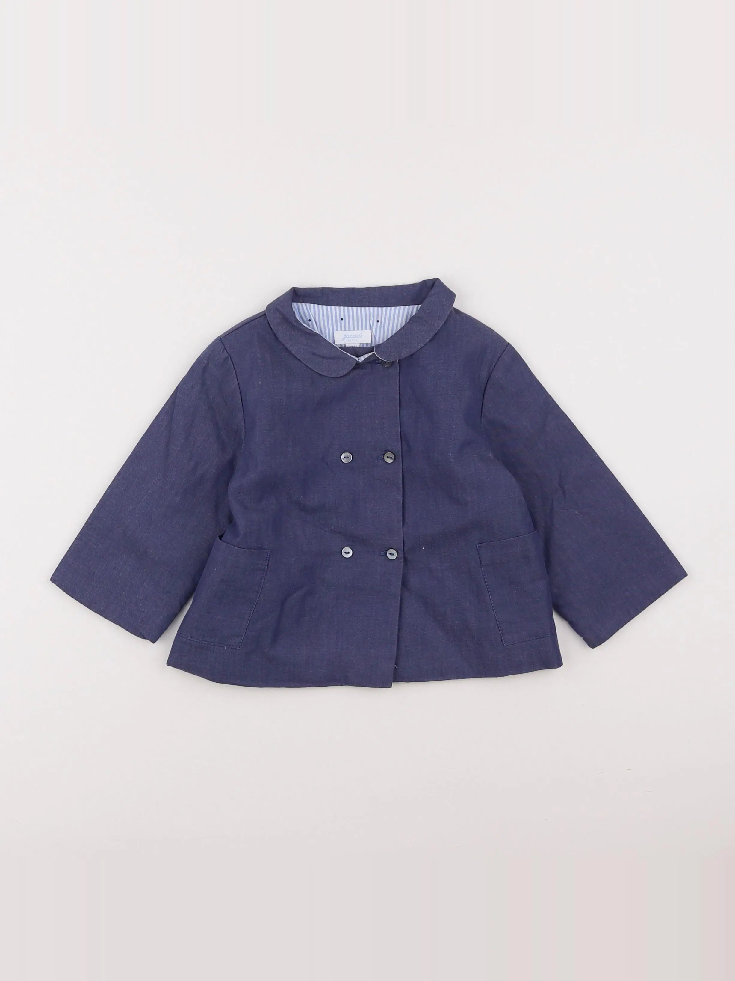 Jacadi - veste bleu - 12 mois