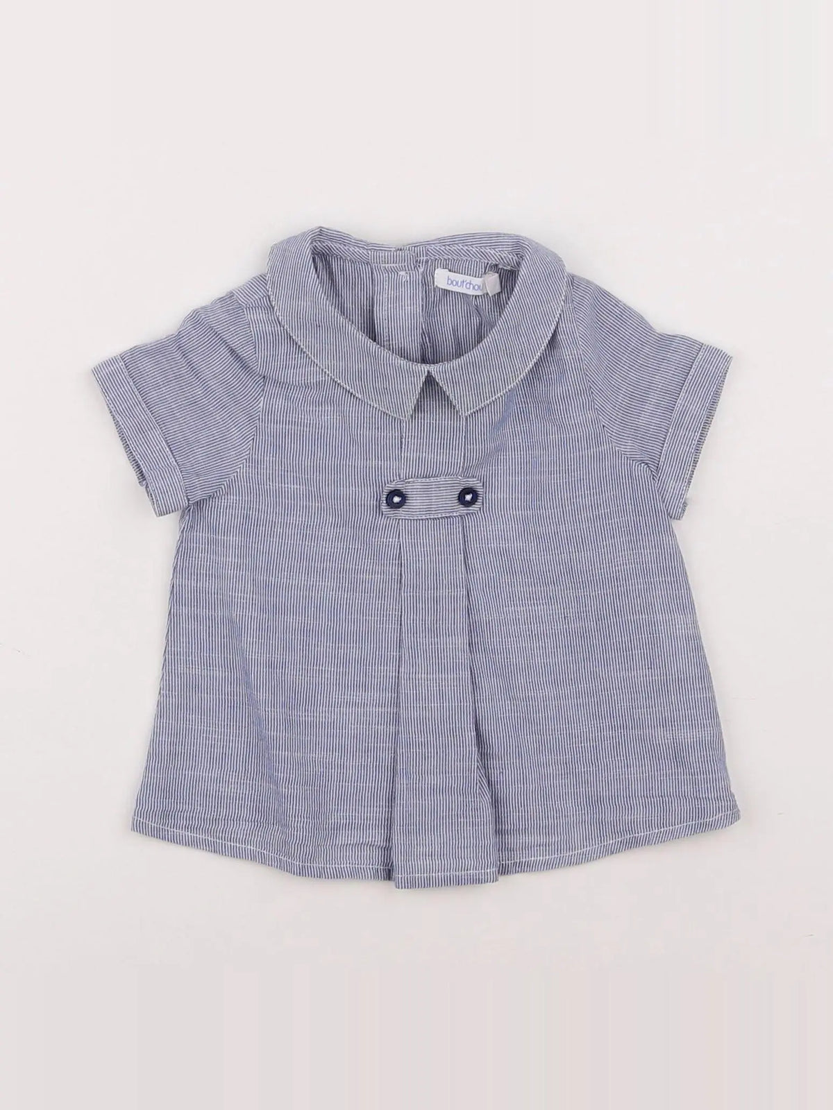 Boutchou - blouse bleu - 6 mois