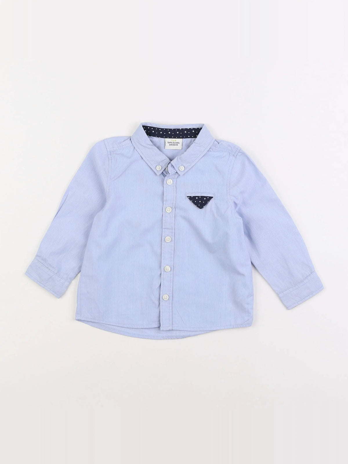Tape à l'oeil - chemise bleu - 18 mois