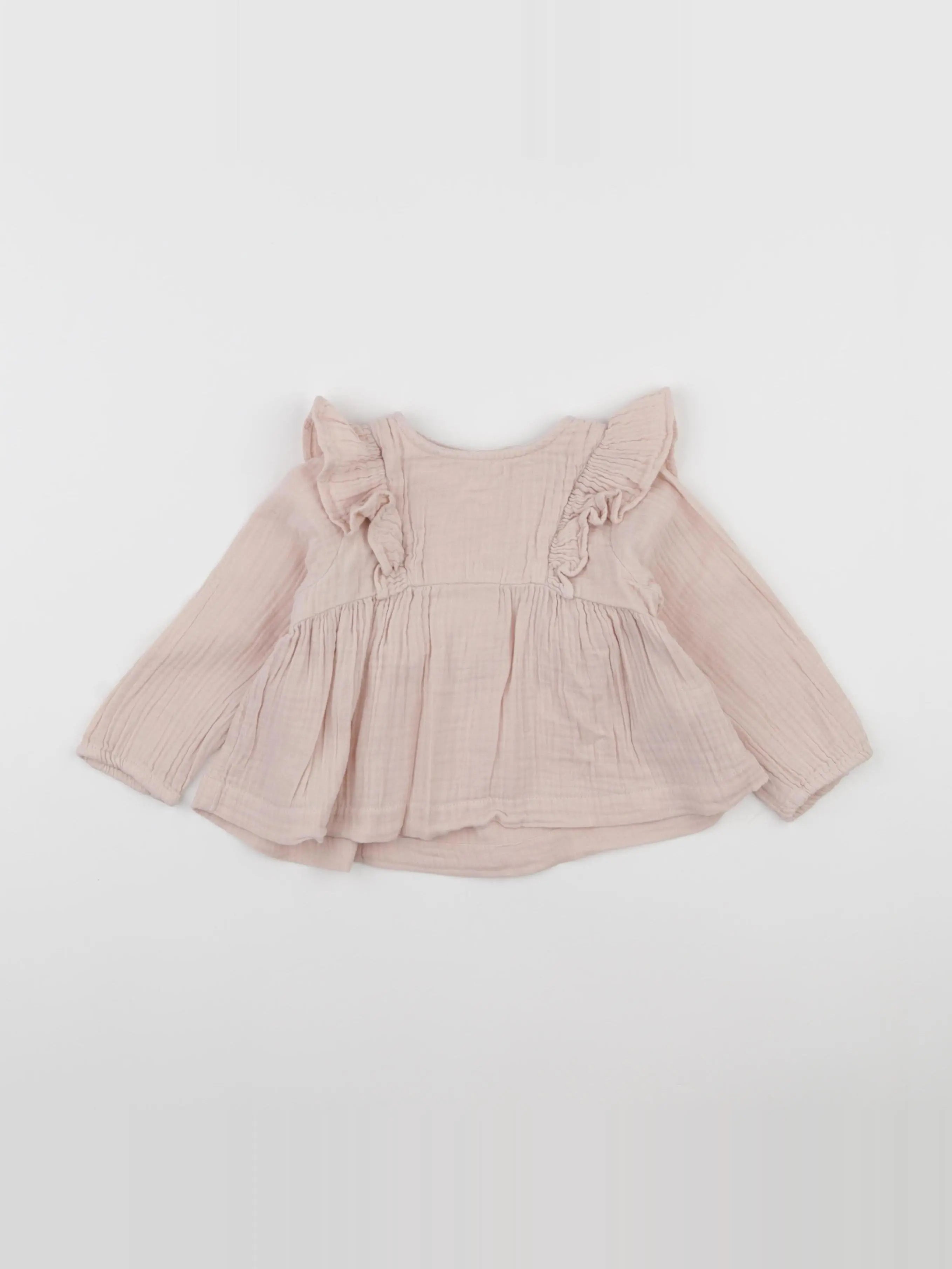 Vertbaudet - blouse rose - 12 mois