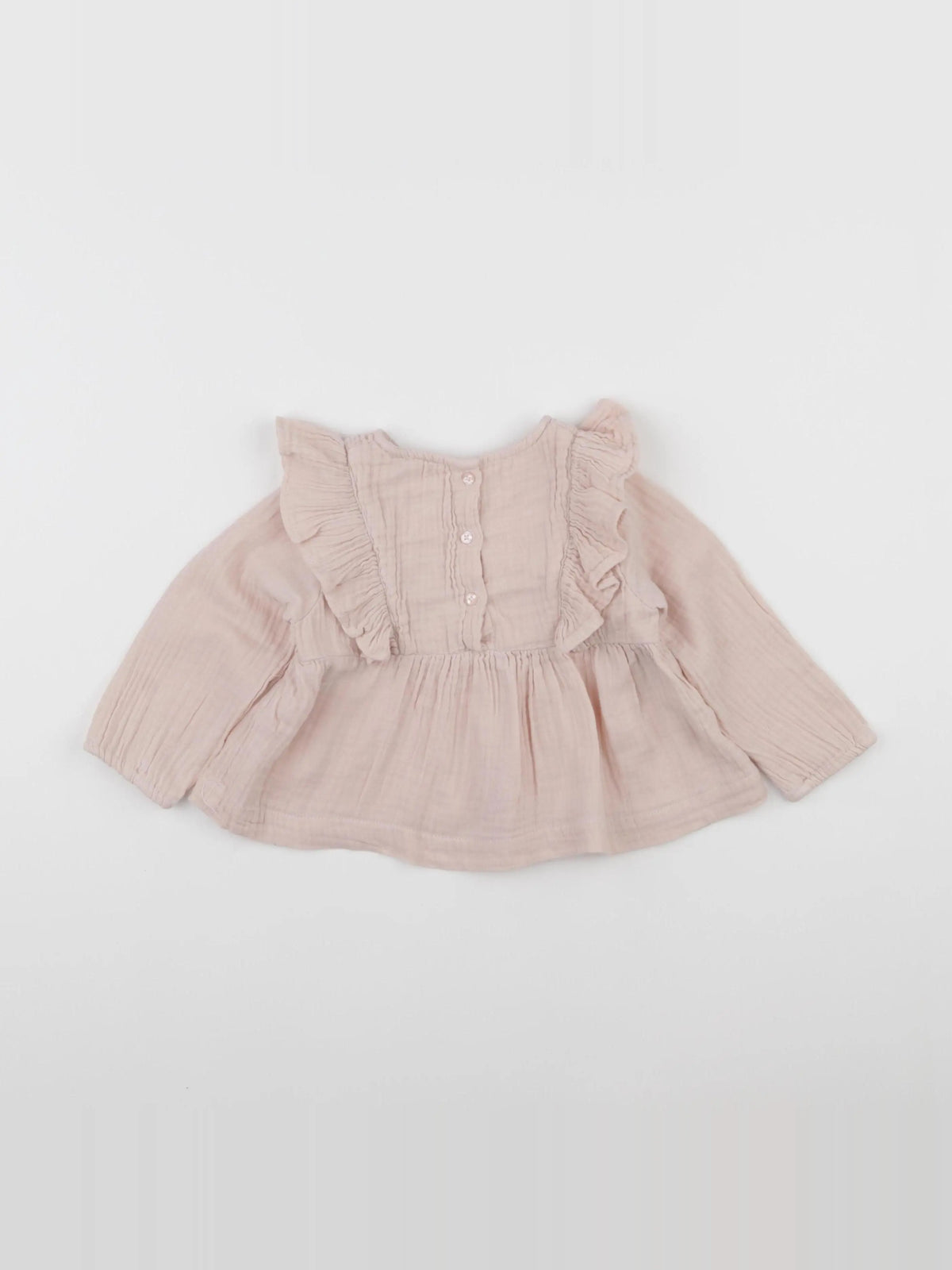 Vertbaudet - blouse rose - 12 mois