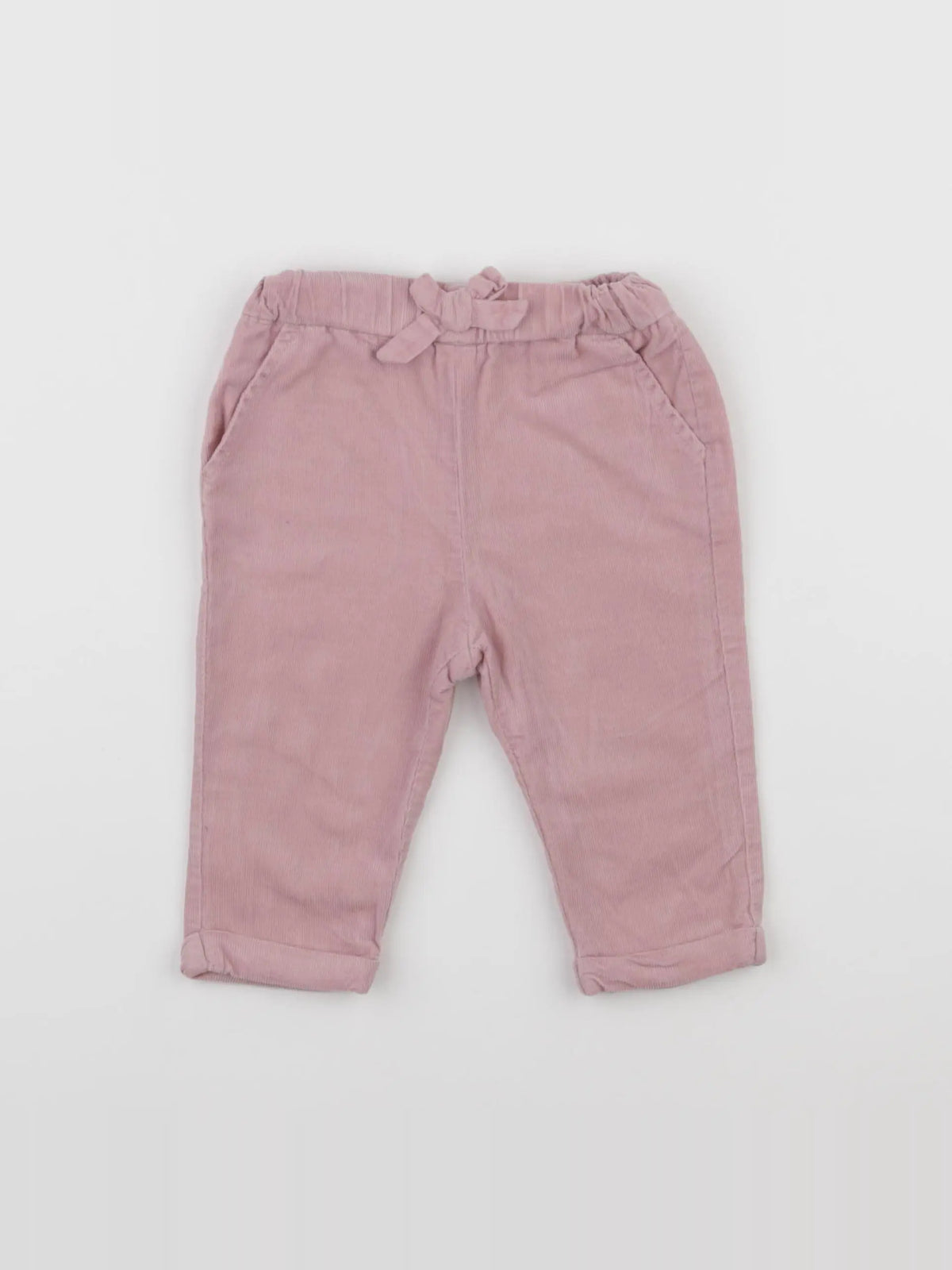 Vertbaudet - pantalon rose - 9 mois