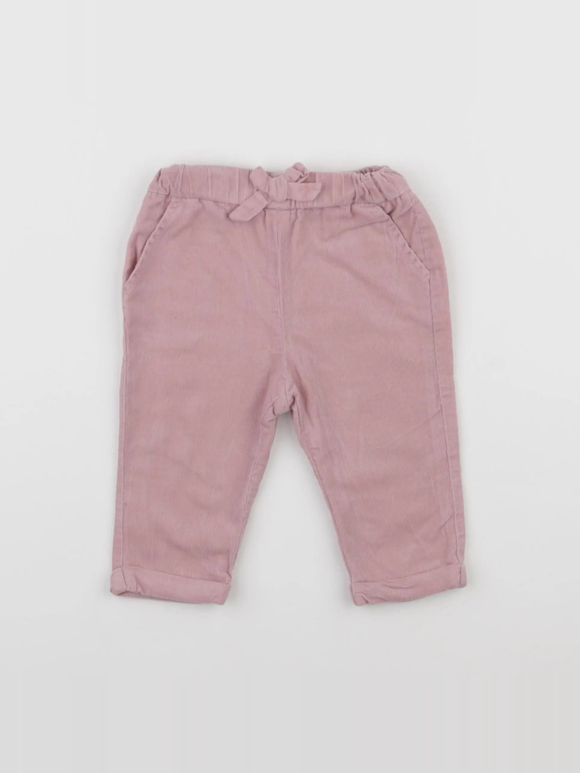 Vertbaudet - pantalon rose - 9 mois