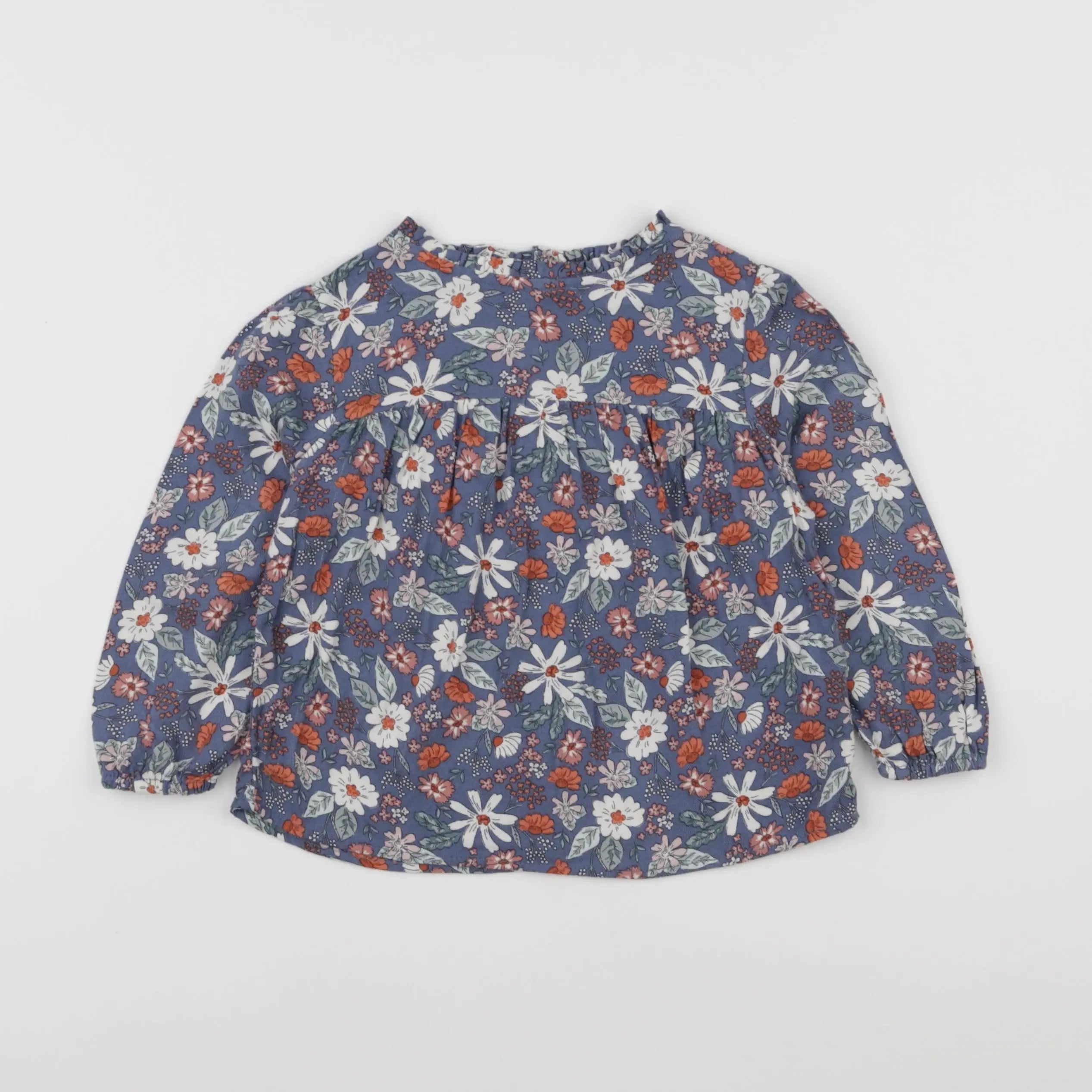 Vertbaudet - blouse bleu - 3 ans