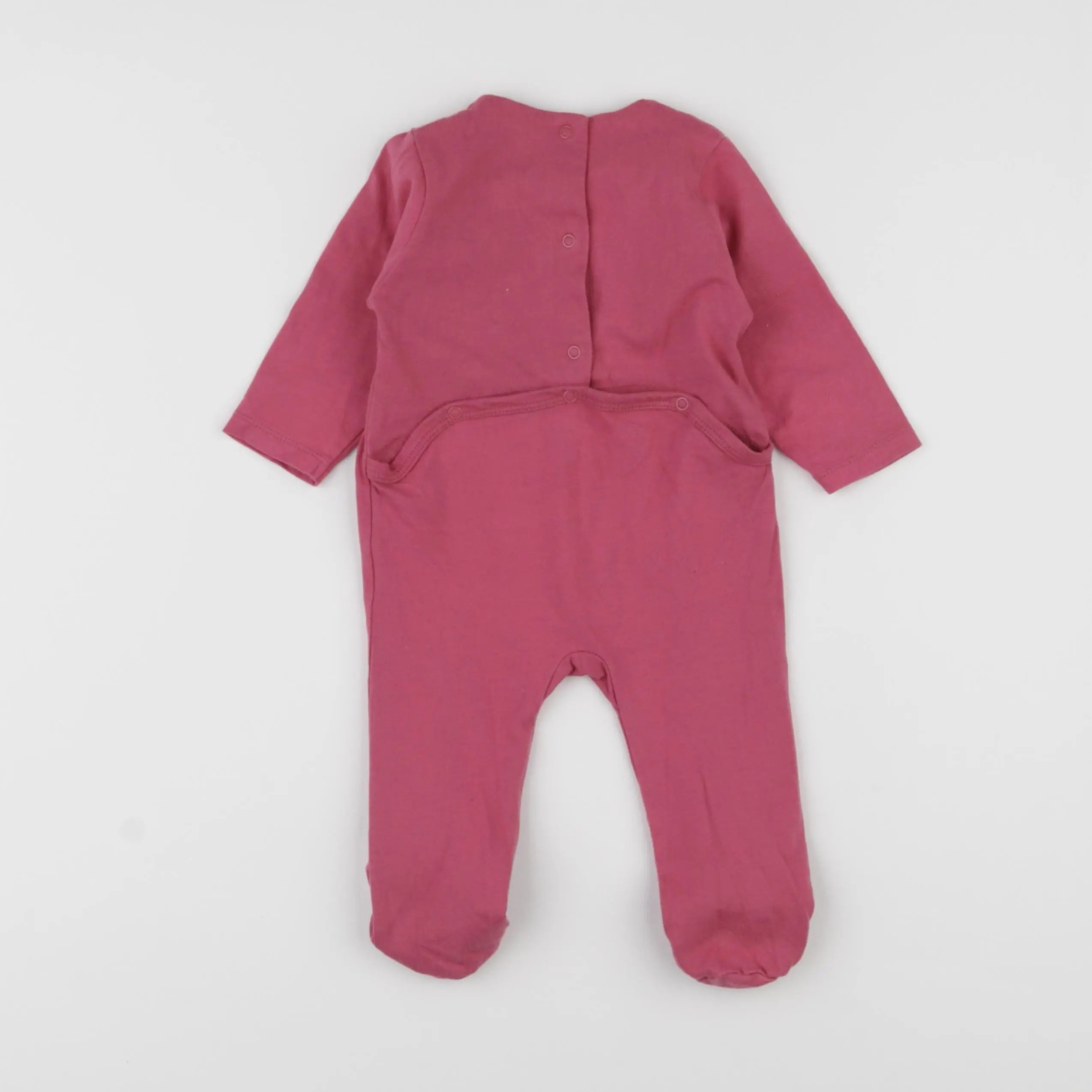 Vertbaudet - pyjama coton rose - 6 mois